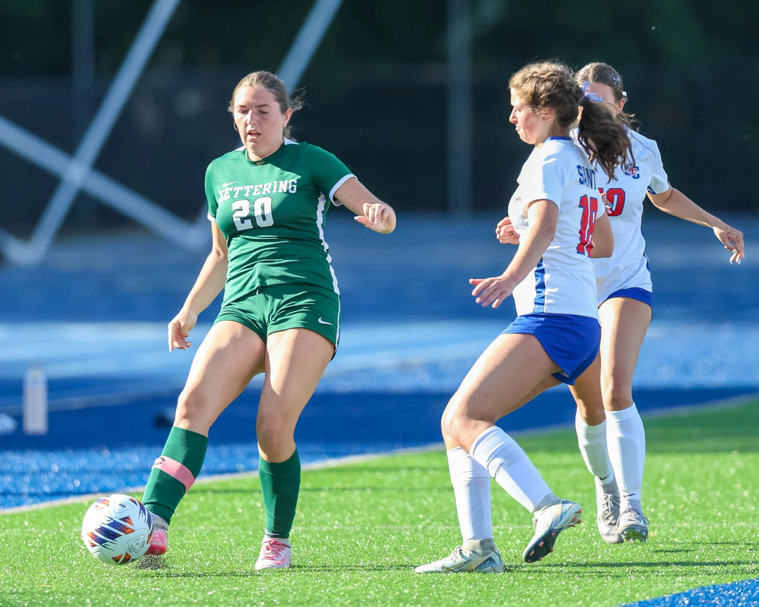 #20 with the ball