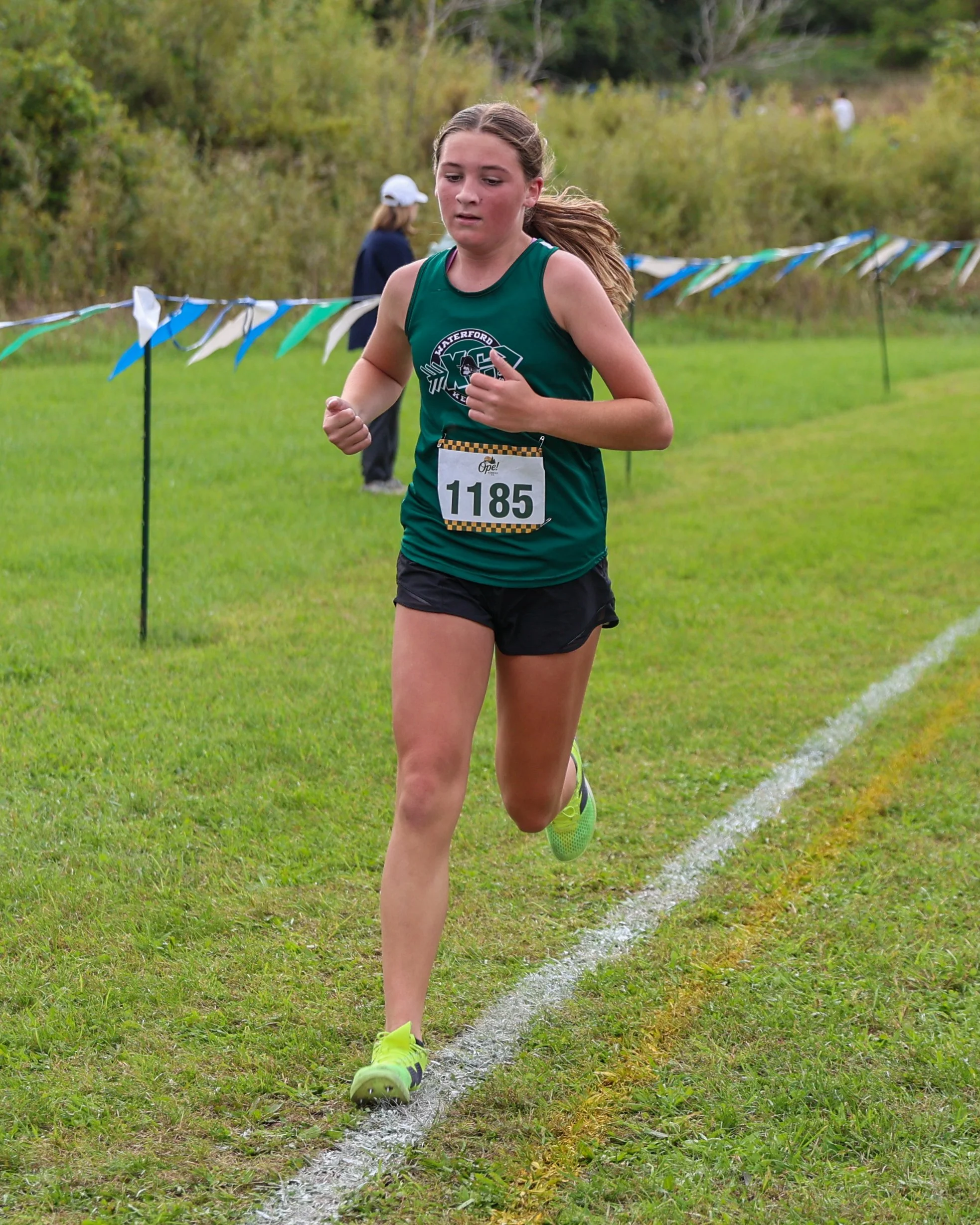 WK runner at the finish line.