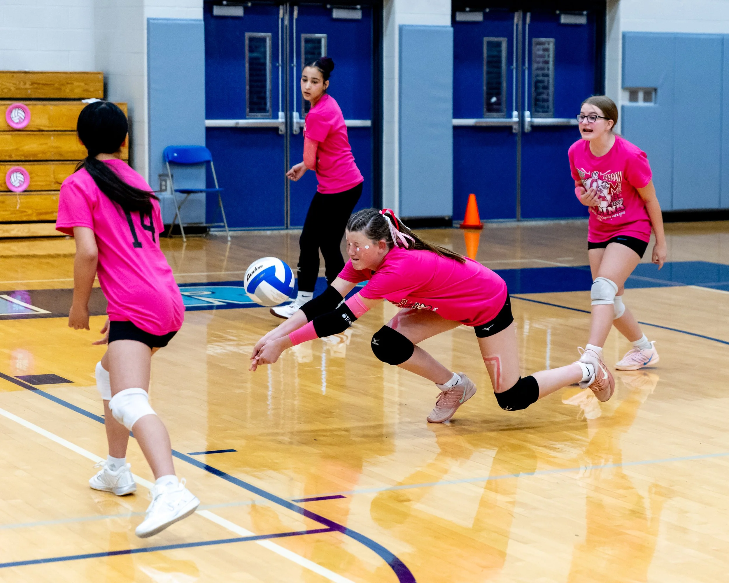 Pierce player hits the ball