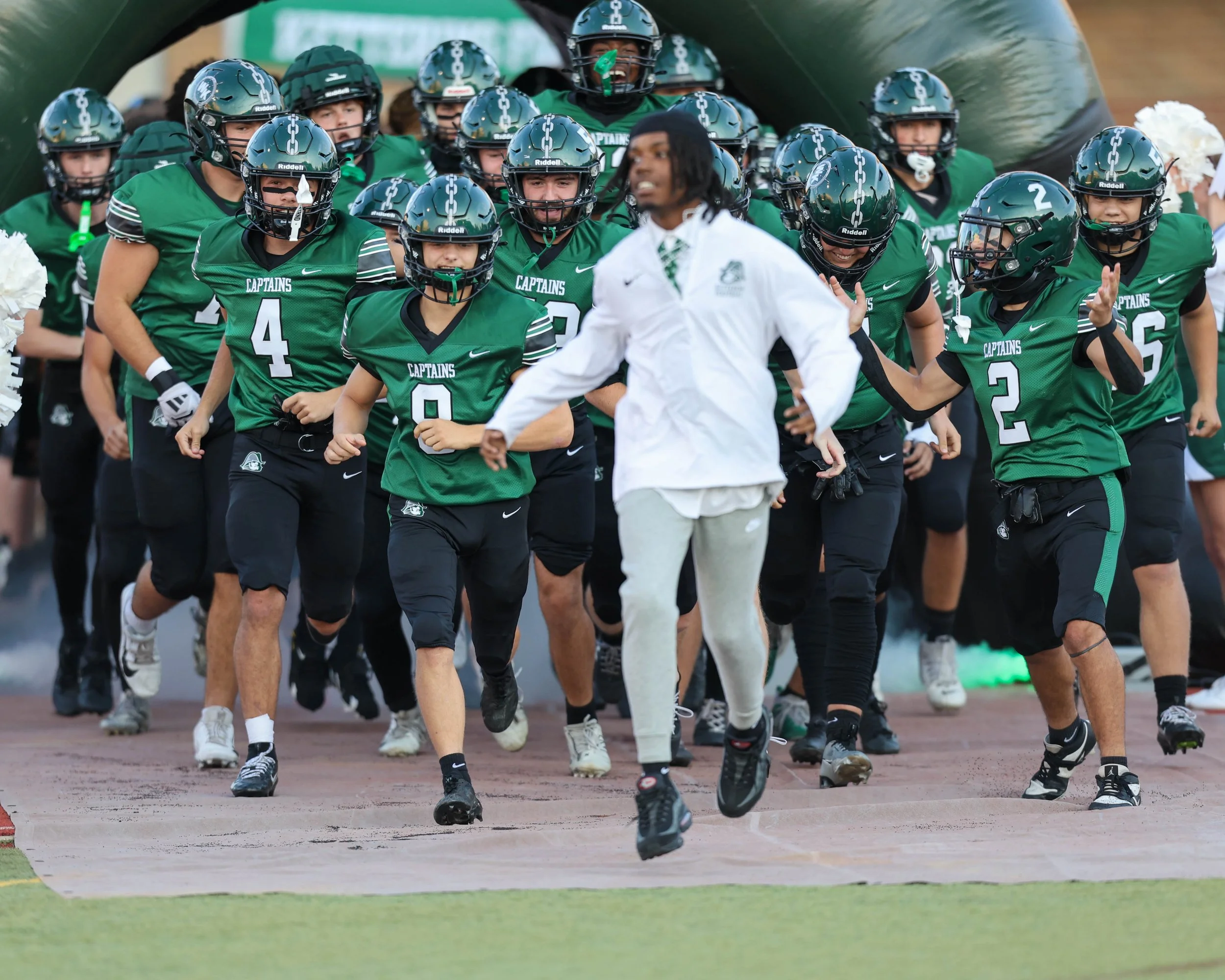 WK Football Team enters the field