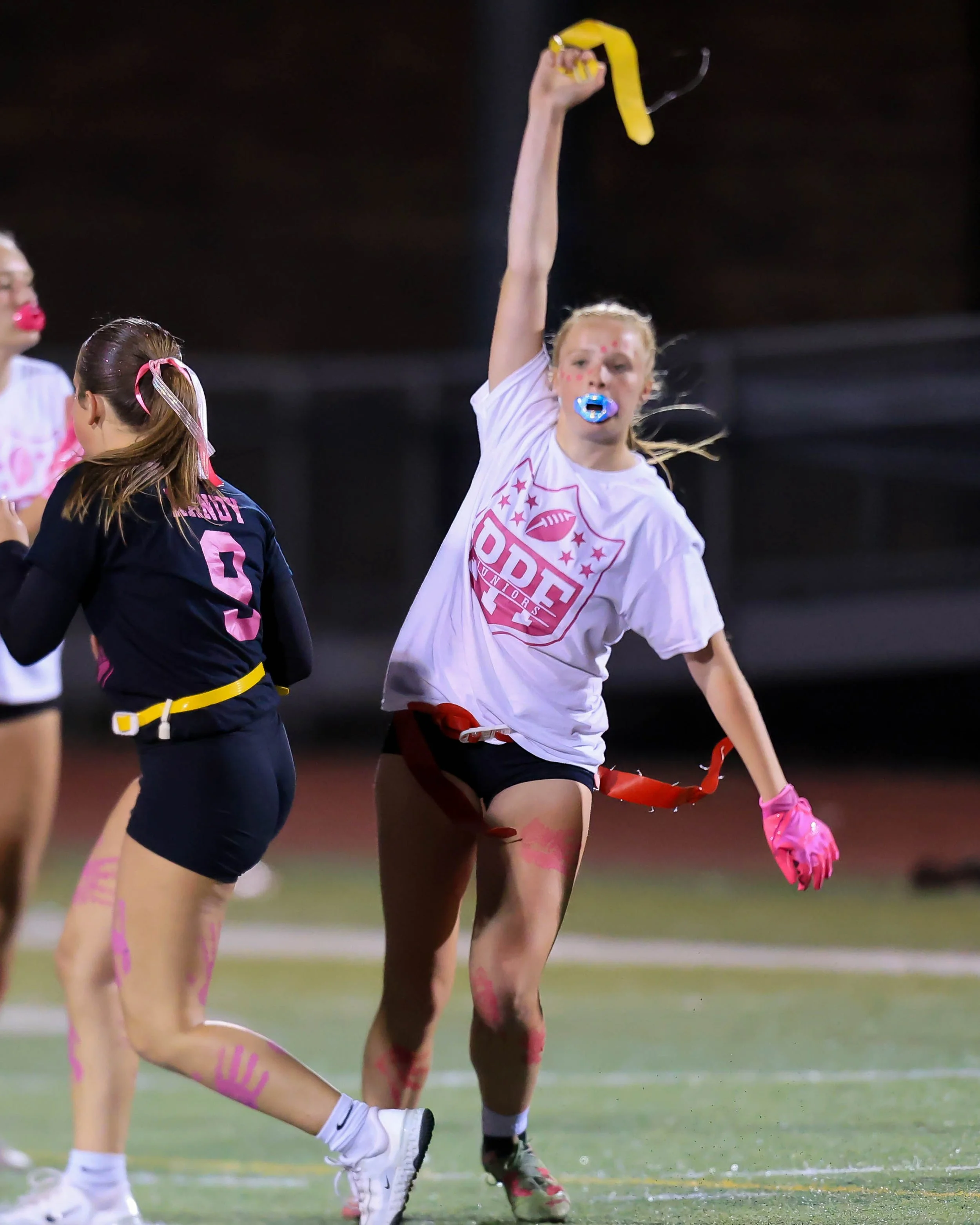 Junior grabs the flag