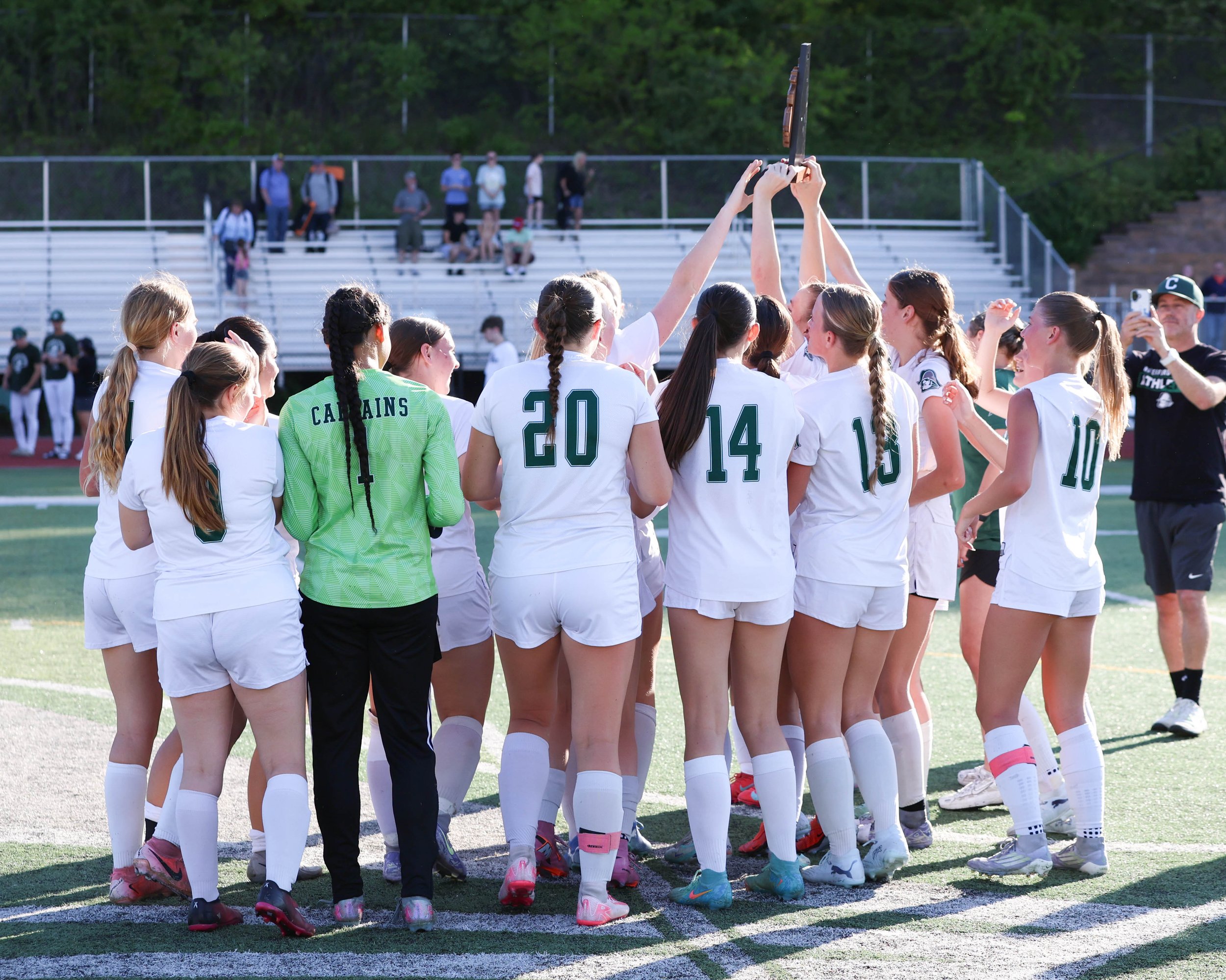 Kettering with the trophy raised high