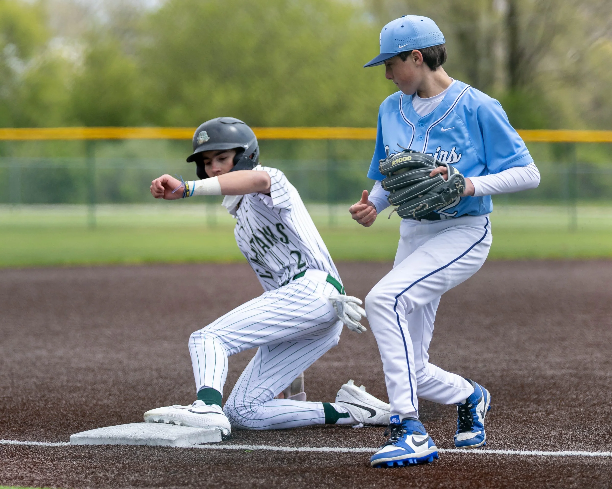 Kettering @2 slides into 3rd base