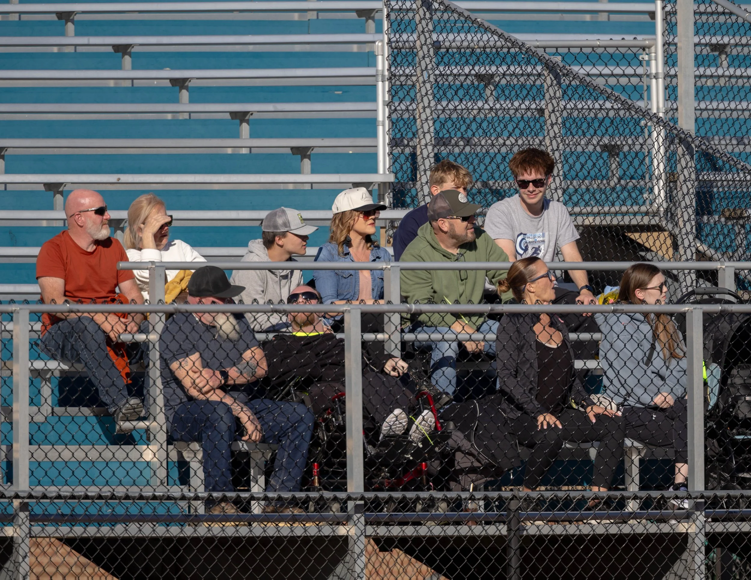 Crowd in the home stands
