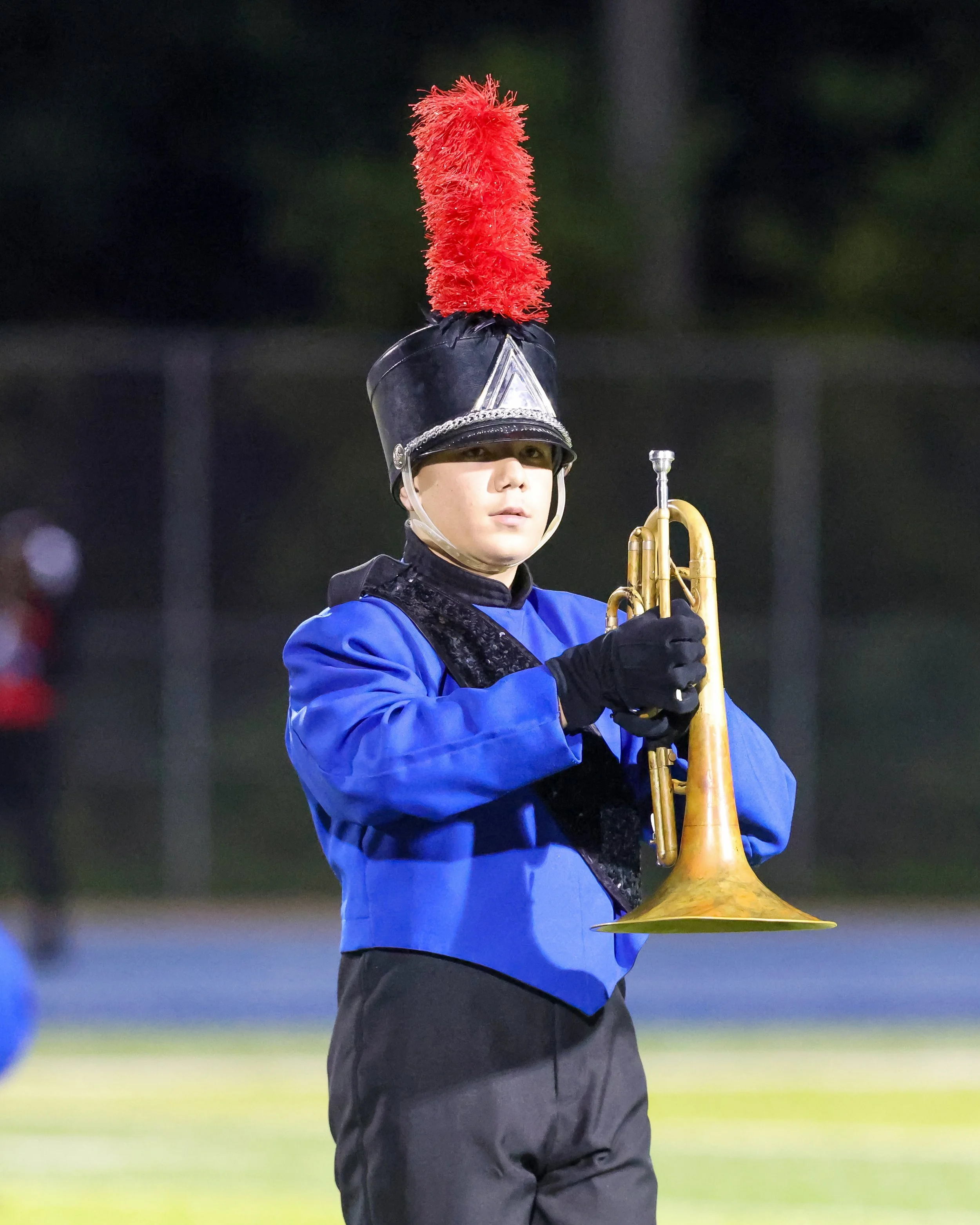 WM Marching Band trumpet player