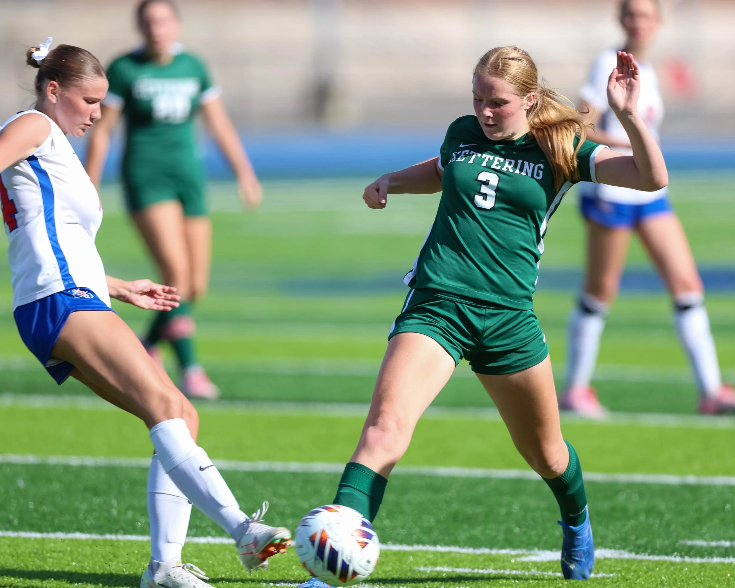 #3 passes the ball