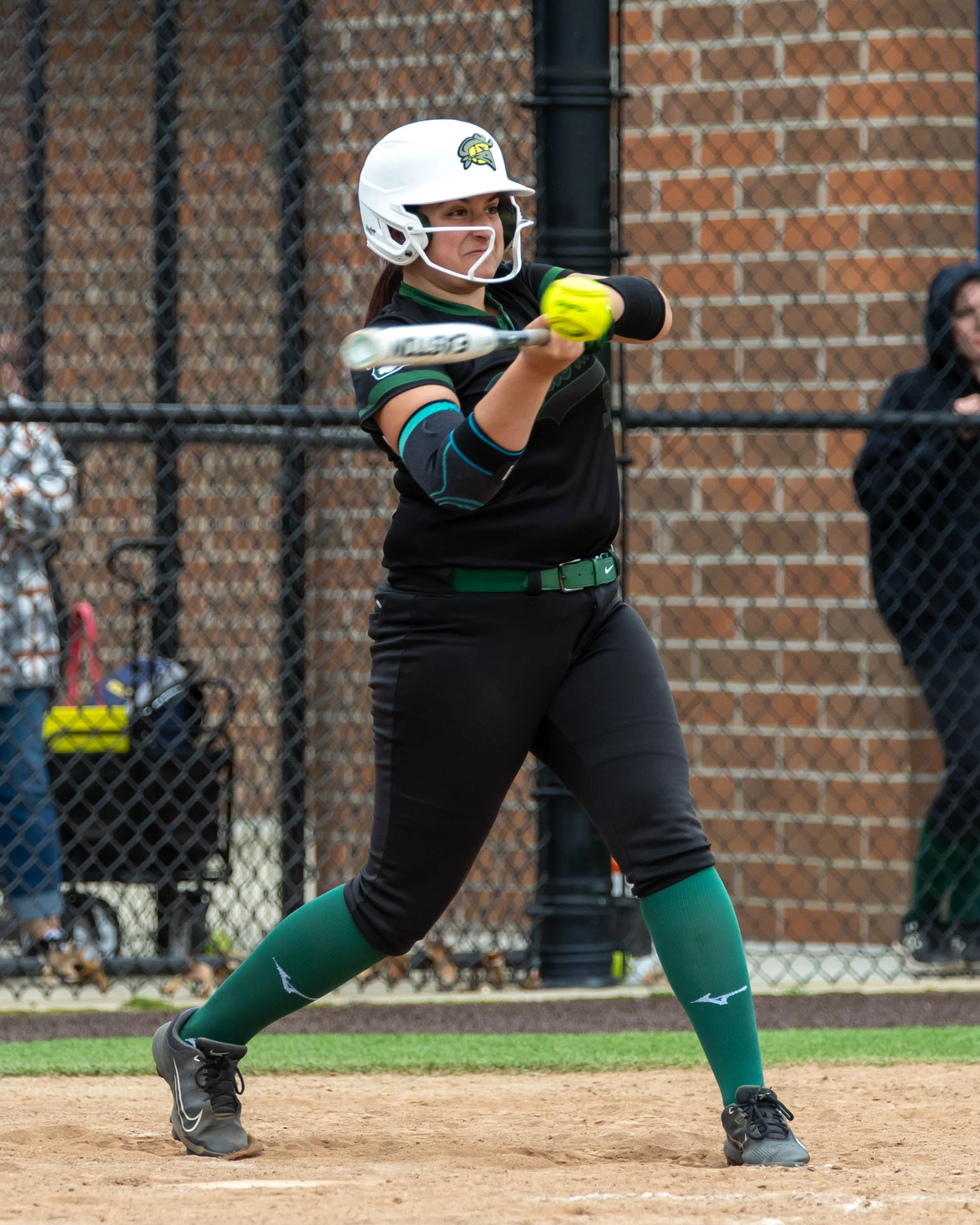 Kettering batter swings at the ball