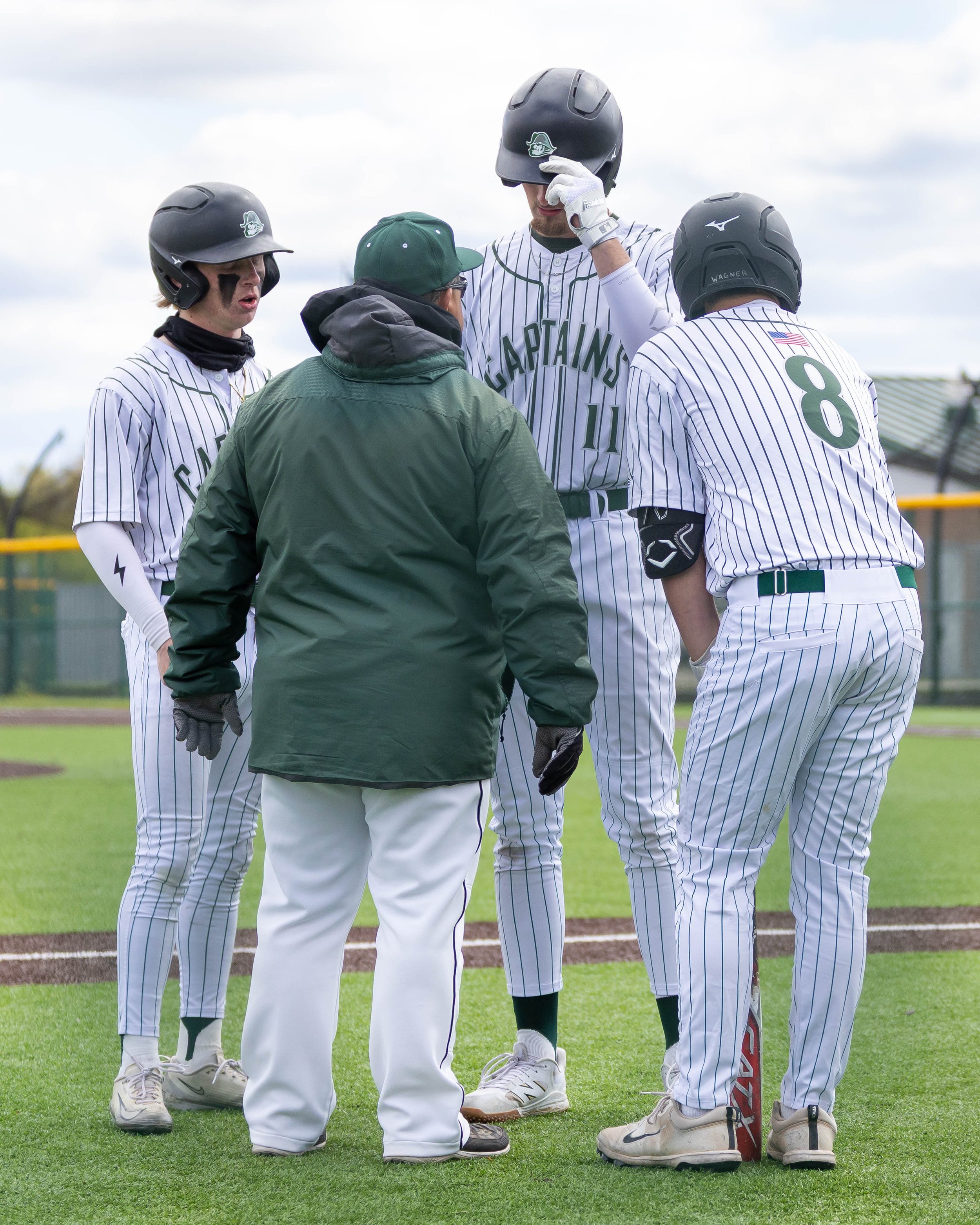 Kettering batters huddle