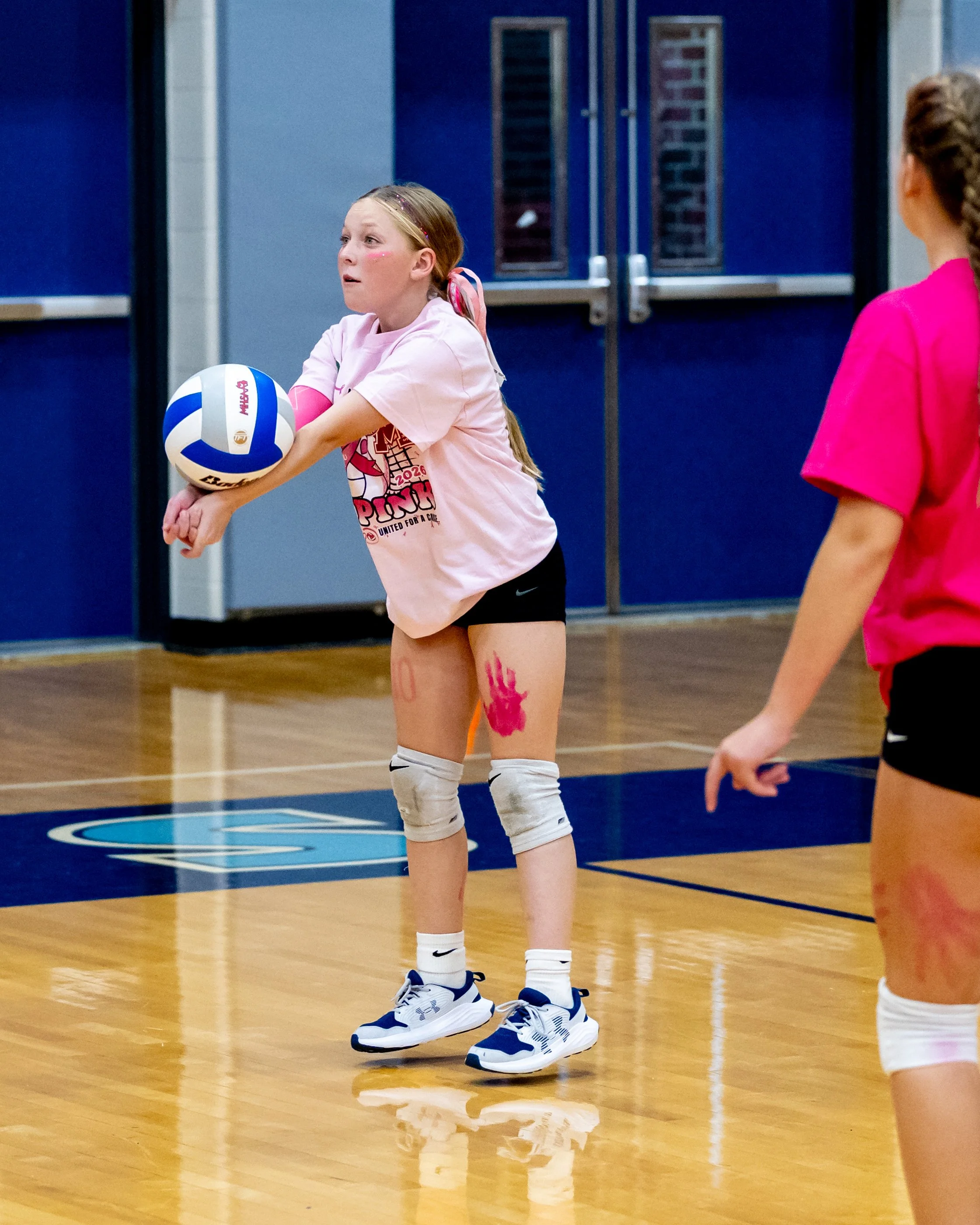 Pierce player hits the ball