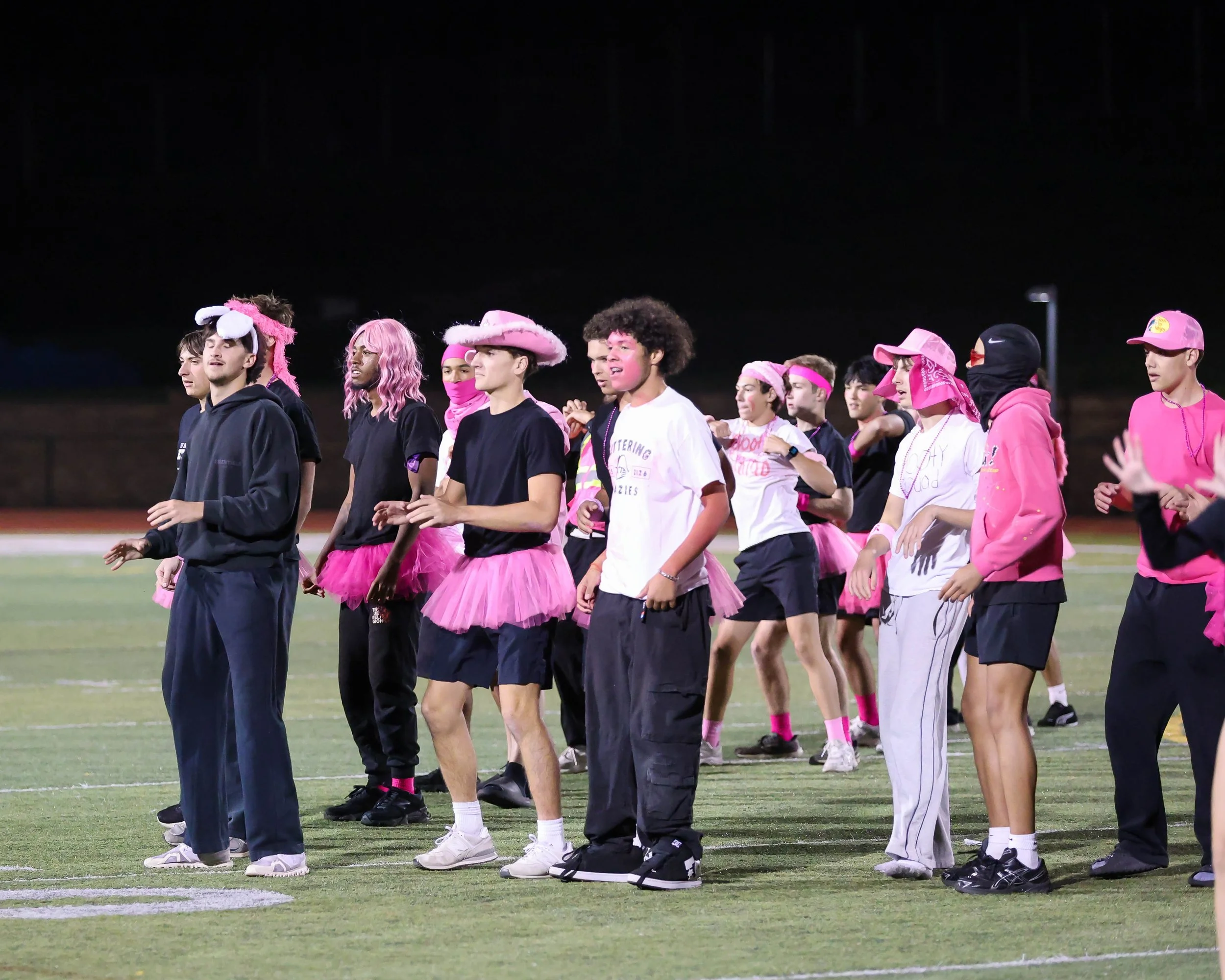 Dance team members