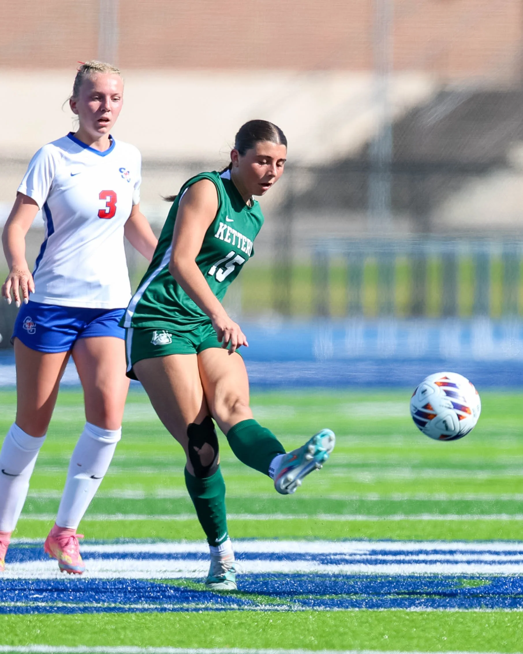 #15 passes the ball