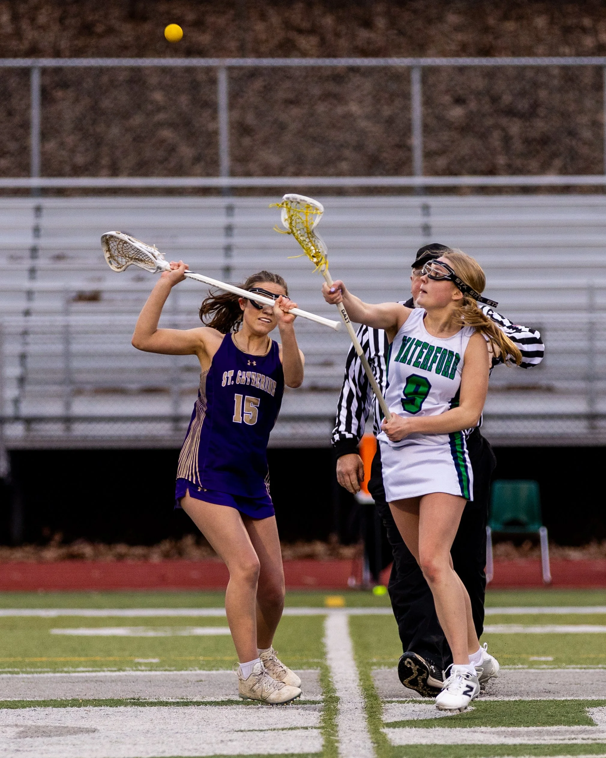 #9 with the ball in the air