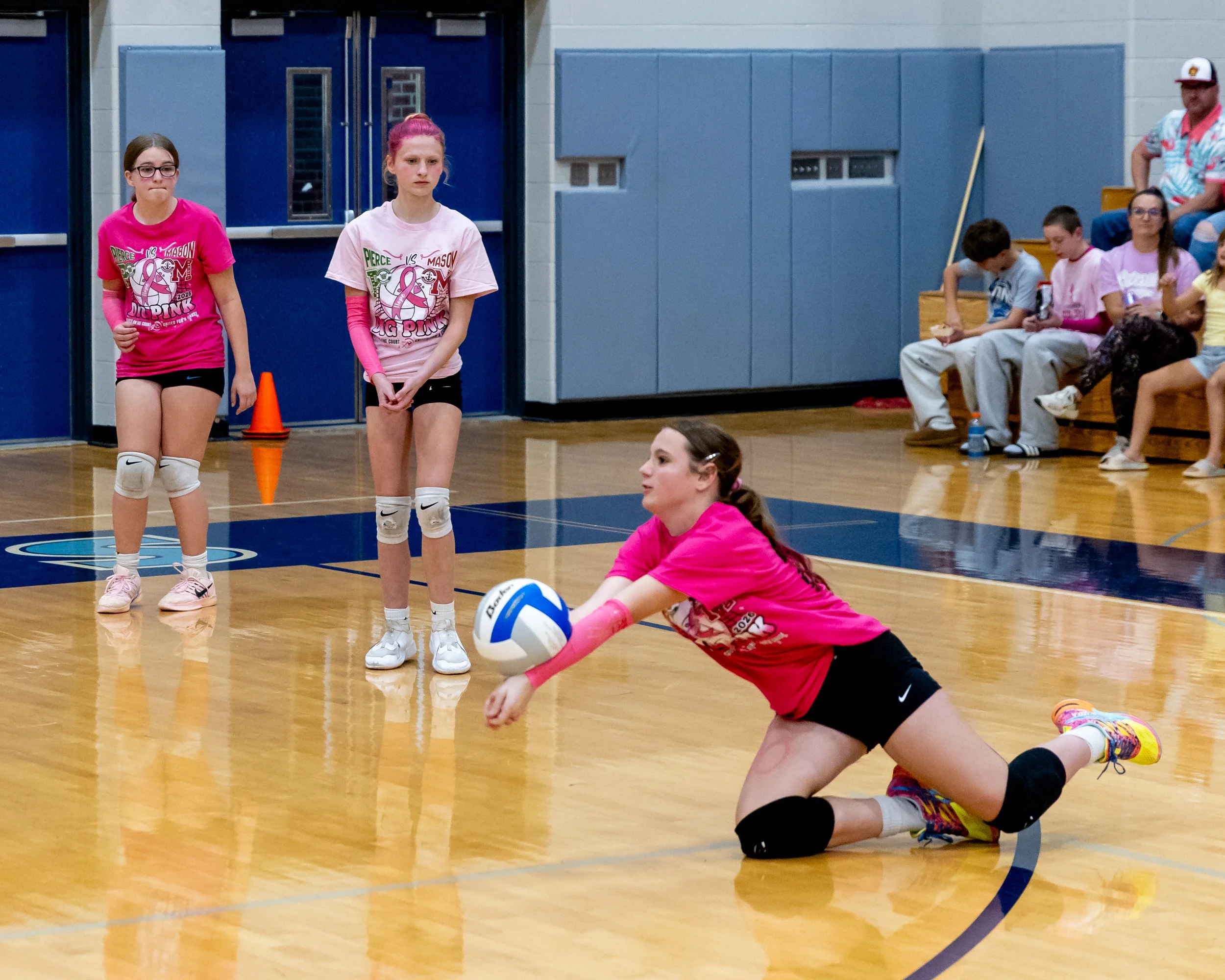Pierce player hits the ball