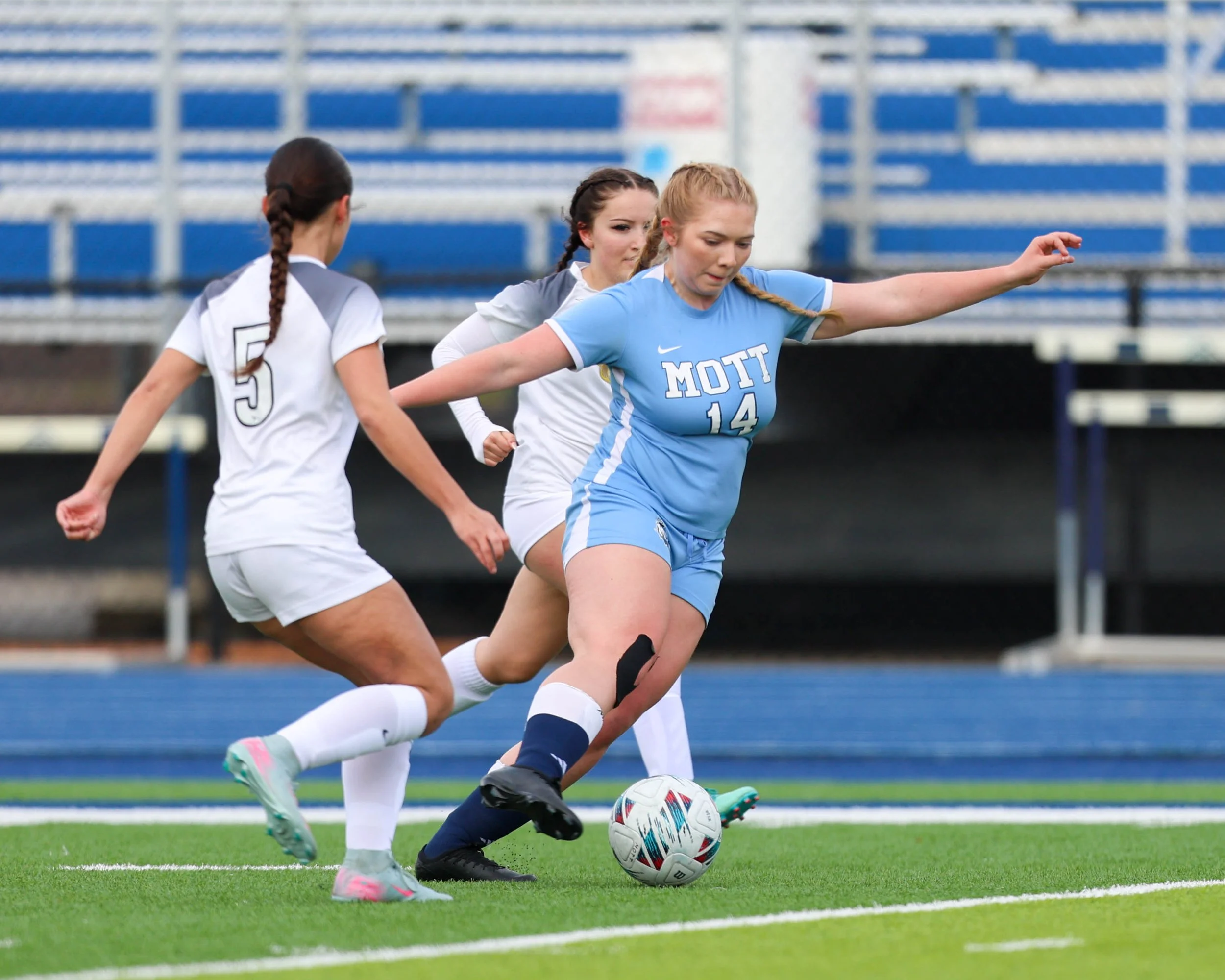 #14 move the ball past two defenders