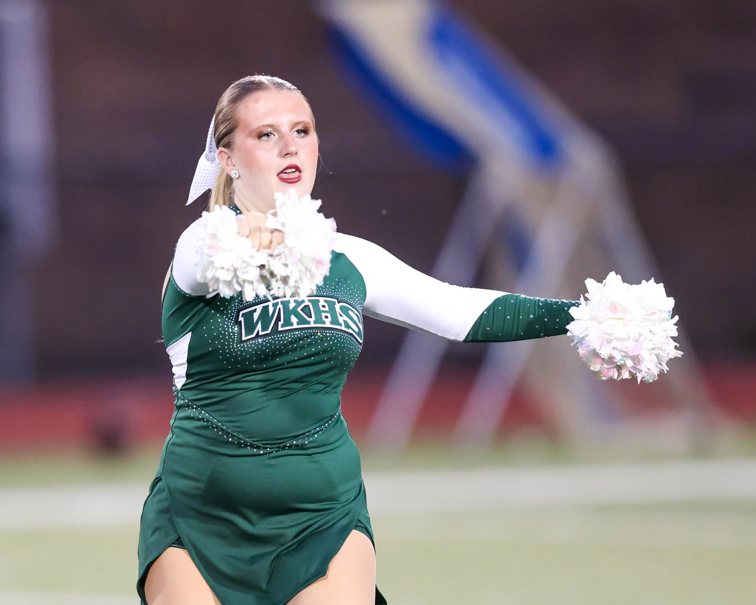 WK Cheerleader at halftime