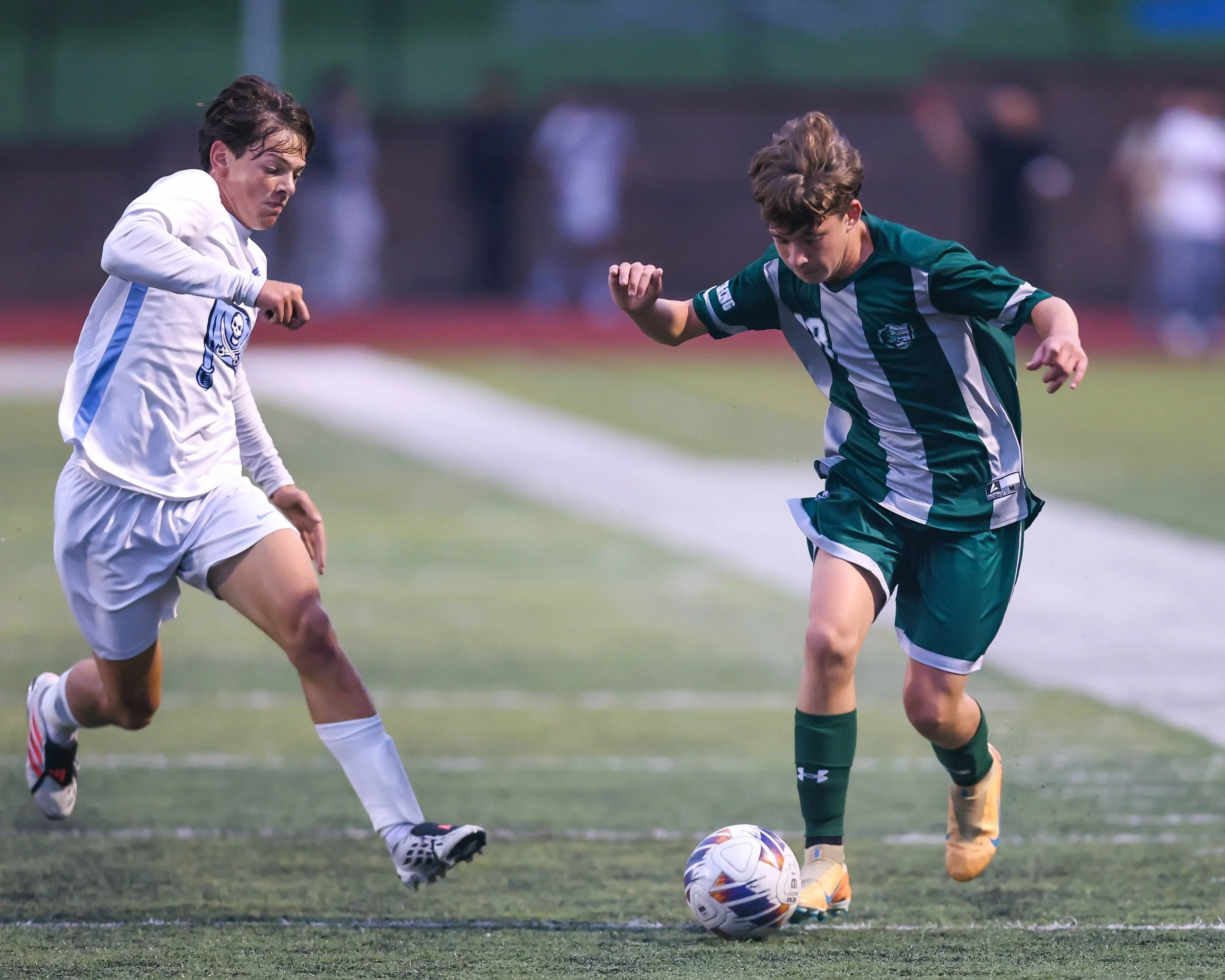 WK #48 controls the ball