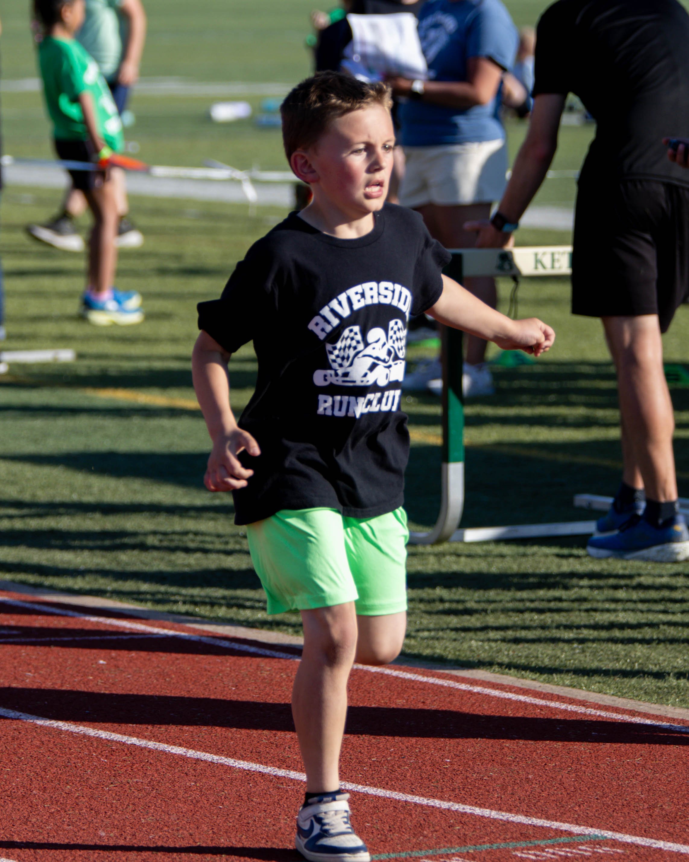 Riverside boy finishes the race
