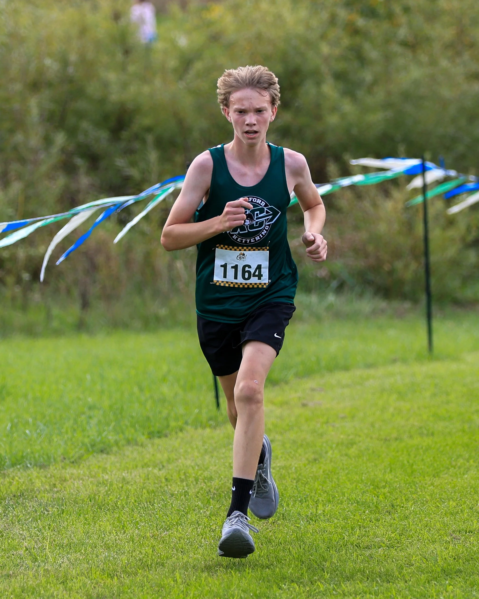WK runner at the finish line