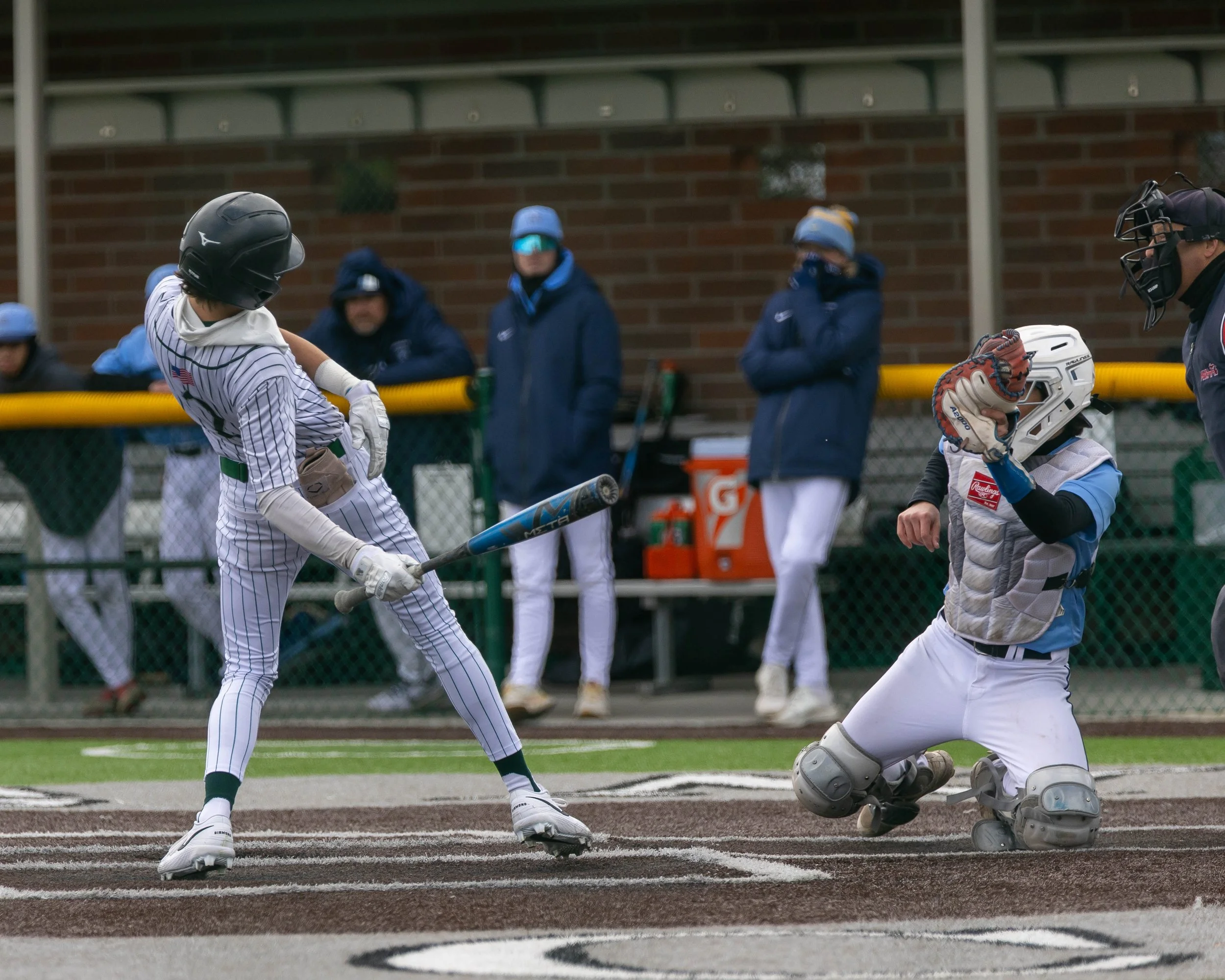 Kettering #2 takes a pitch high and inside