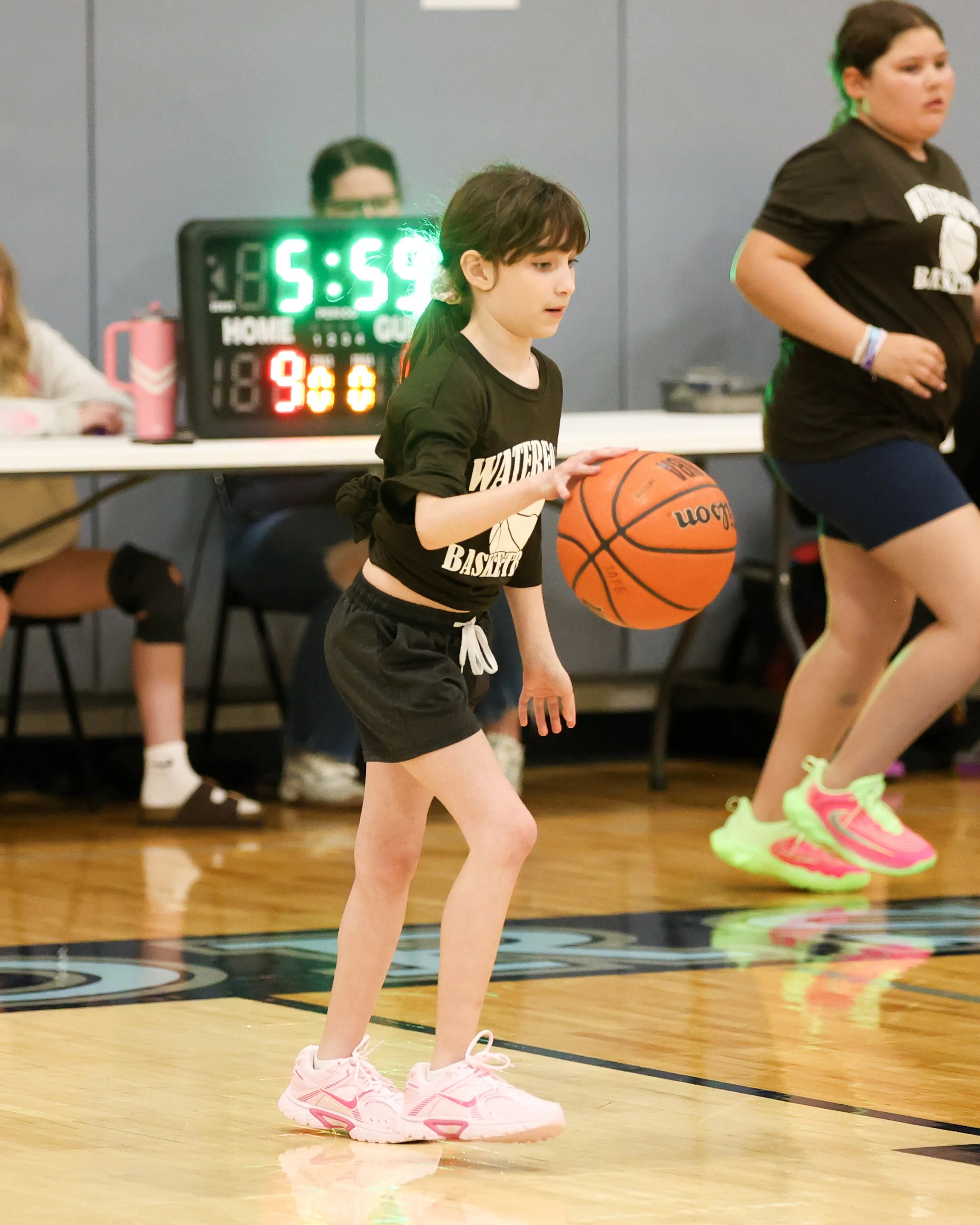 Haviland girl dribbles the ball