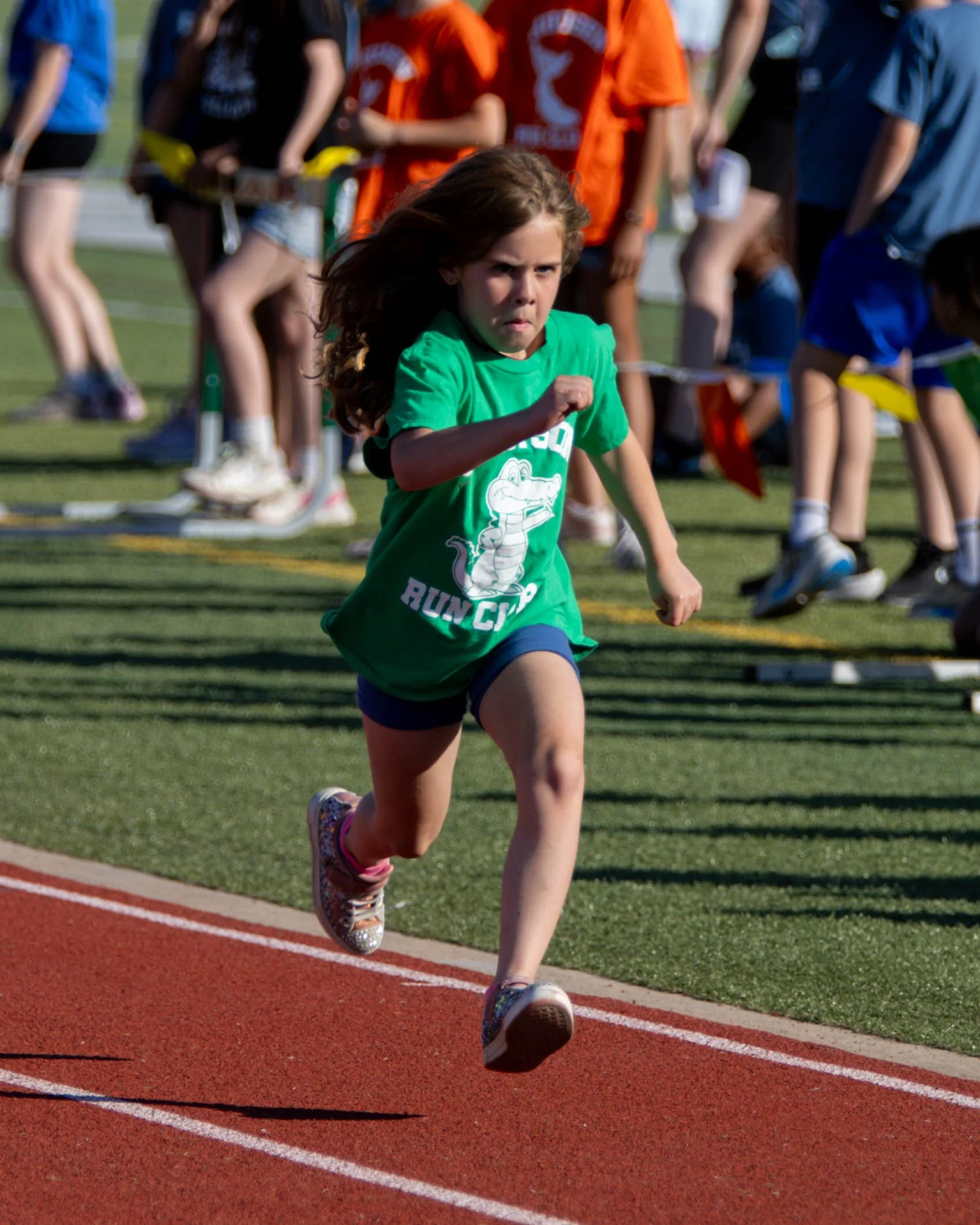 Grayson girl finishes the race