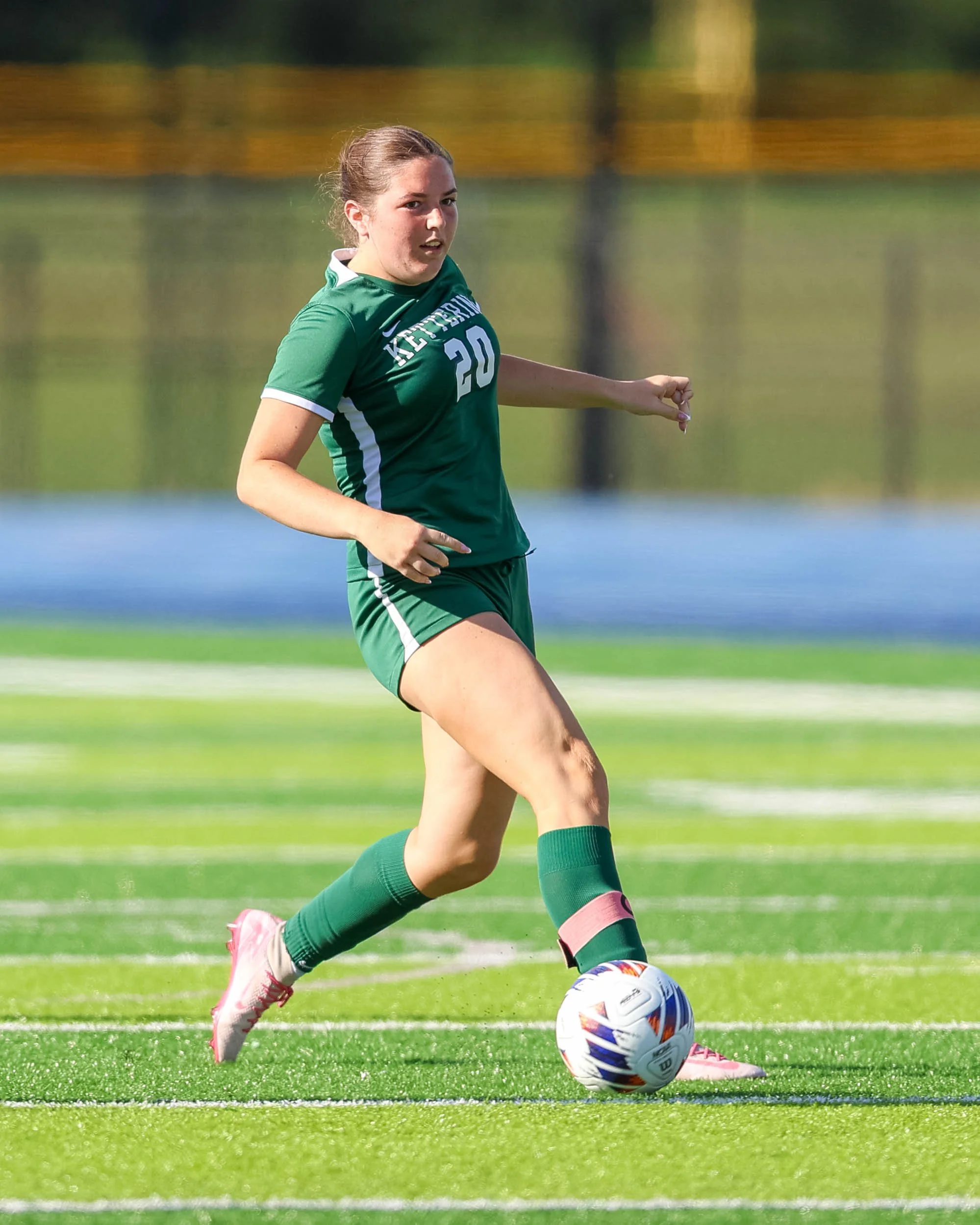 #20 with the ball