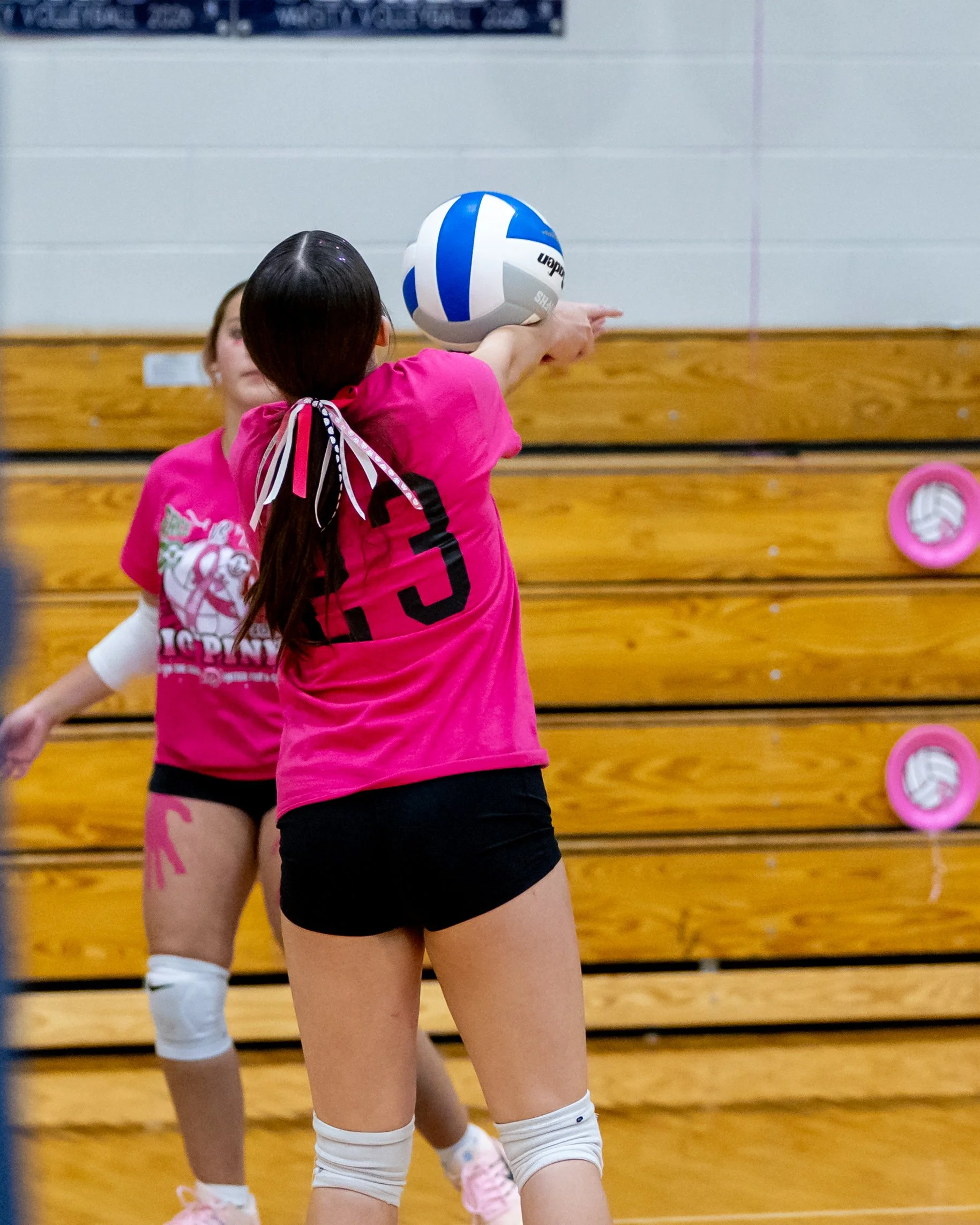Pierce player hits the ball