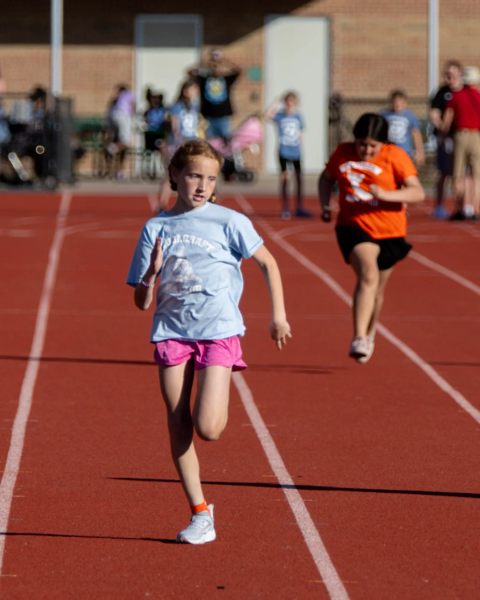 Schoolcraft girl finishes the race