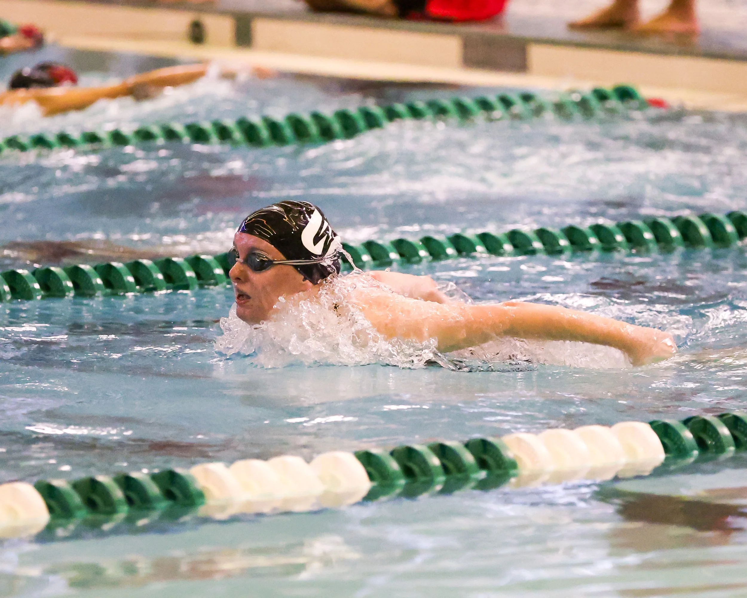 WU swimmer doing the butterfly