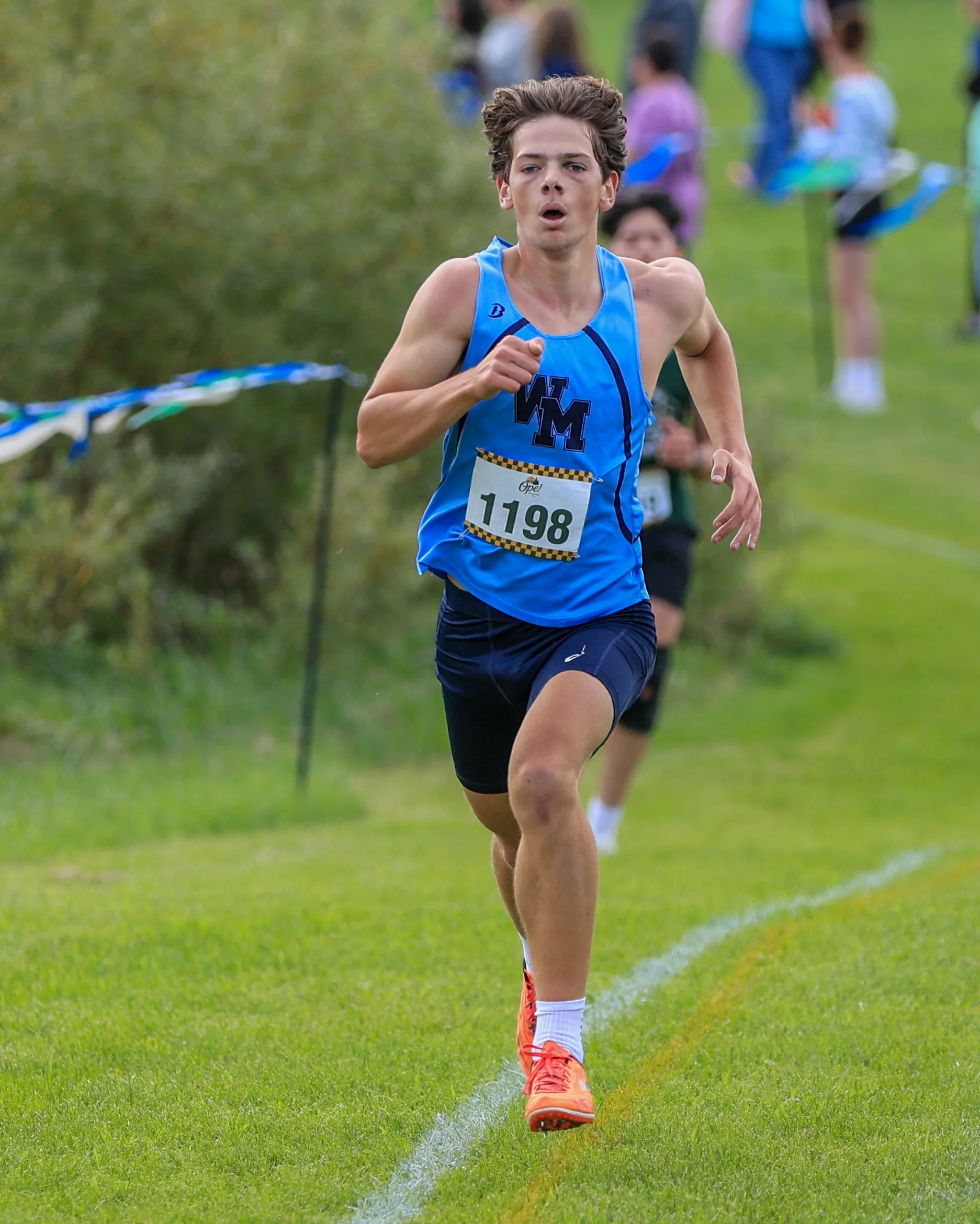 WM runner at the finish line