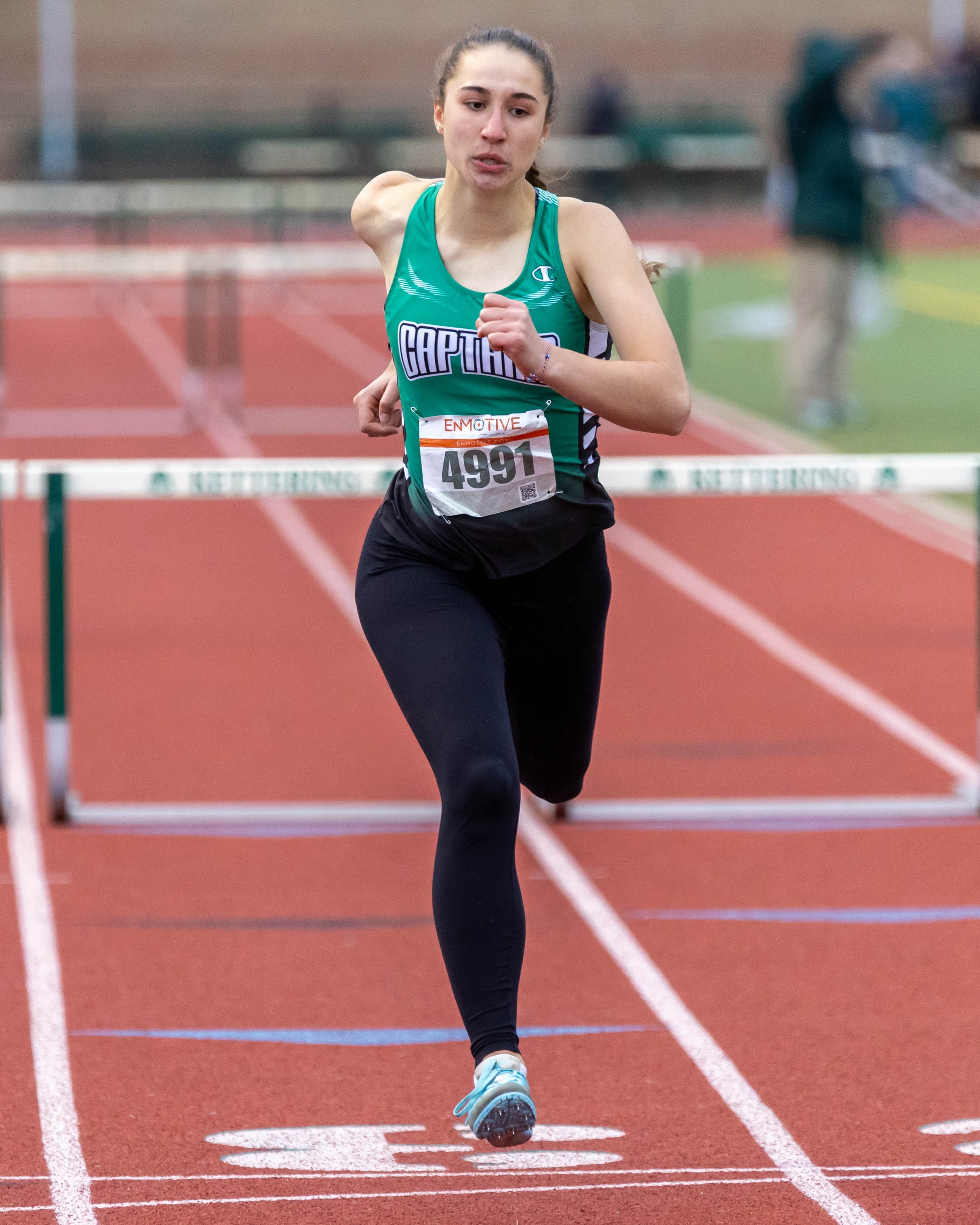 Kettering #2944 running the hurdles