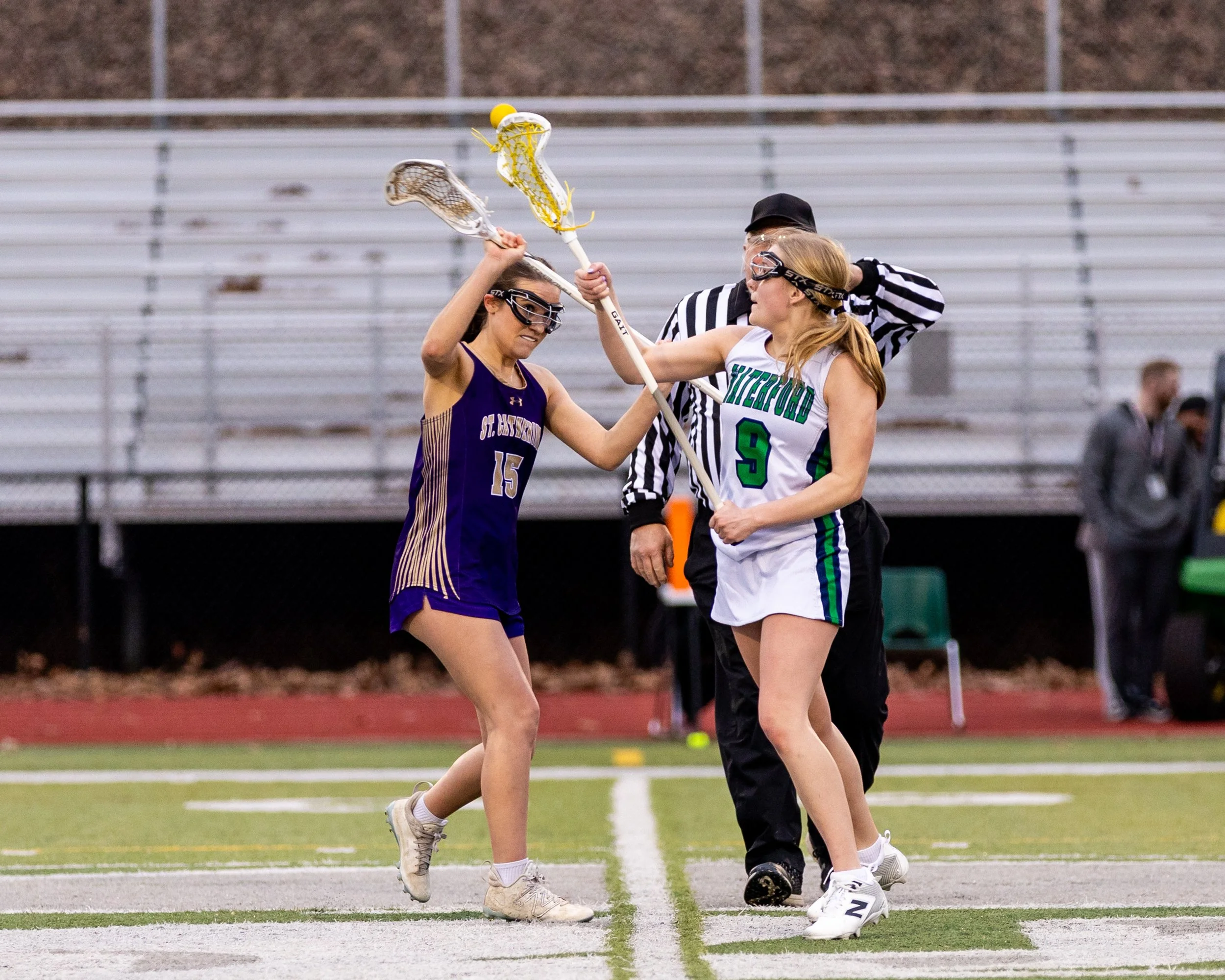 #9 with the face-off 