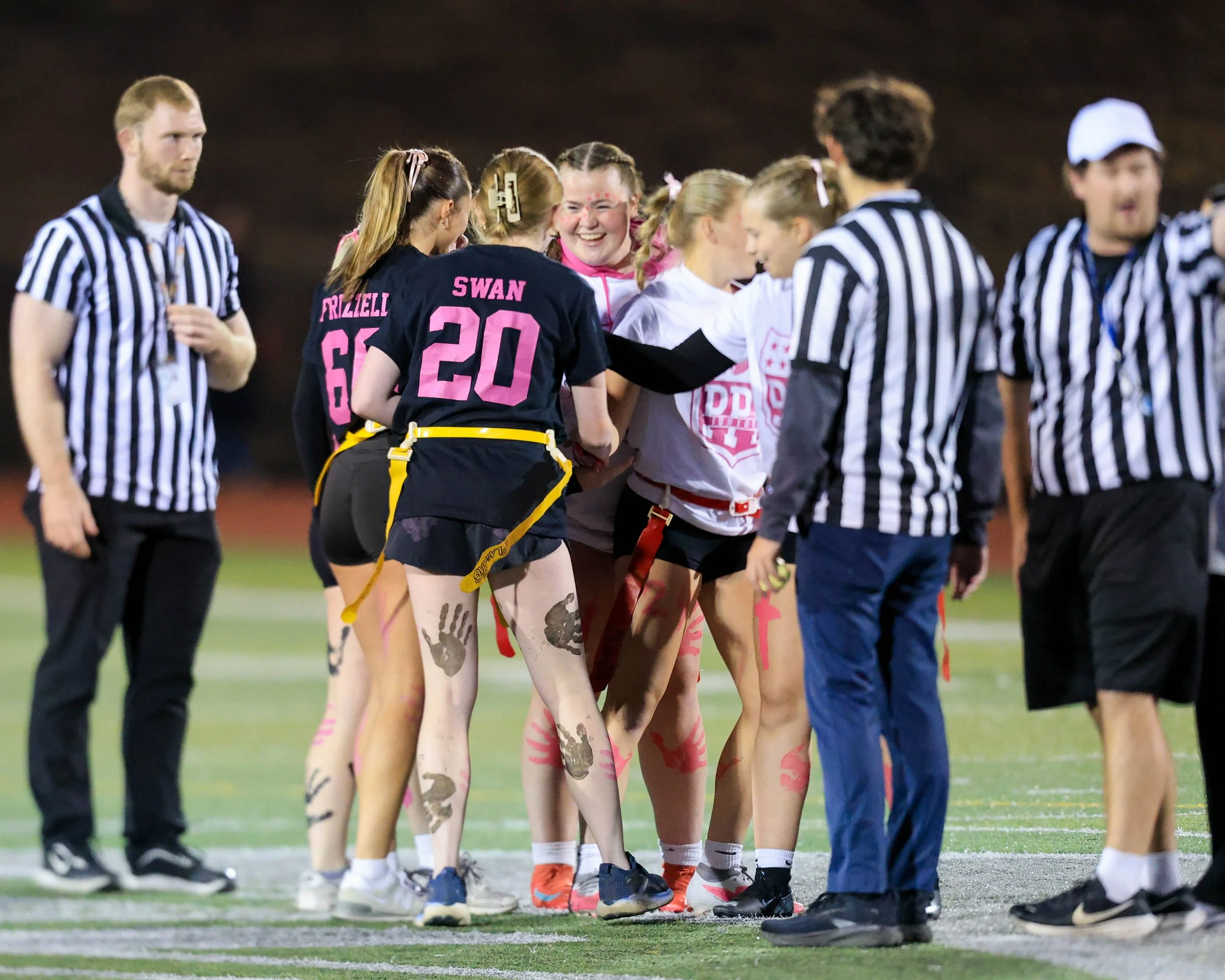 Captains hand shakes