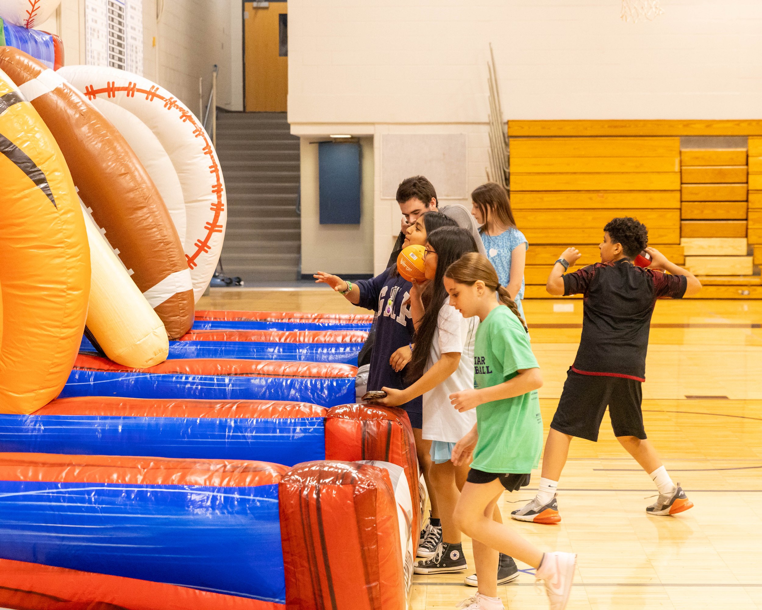 Kids playing the games