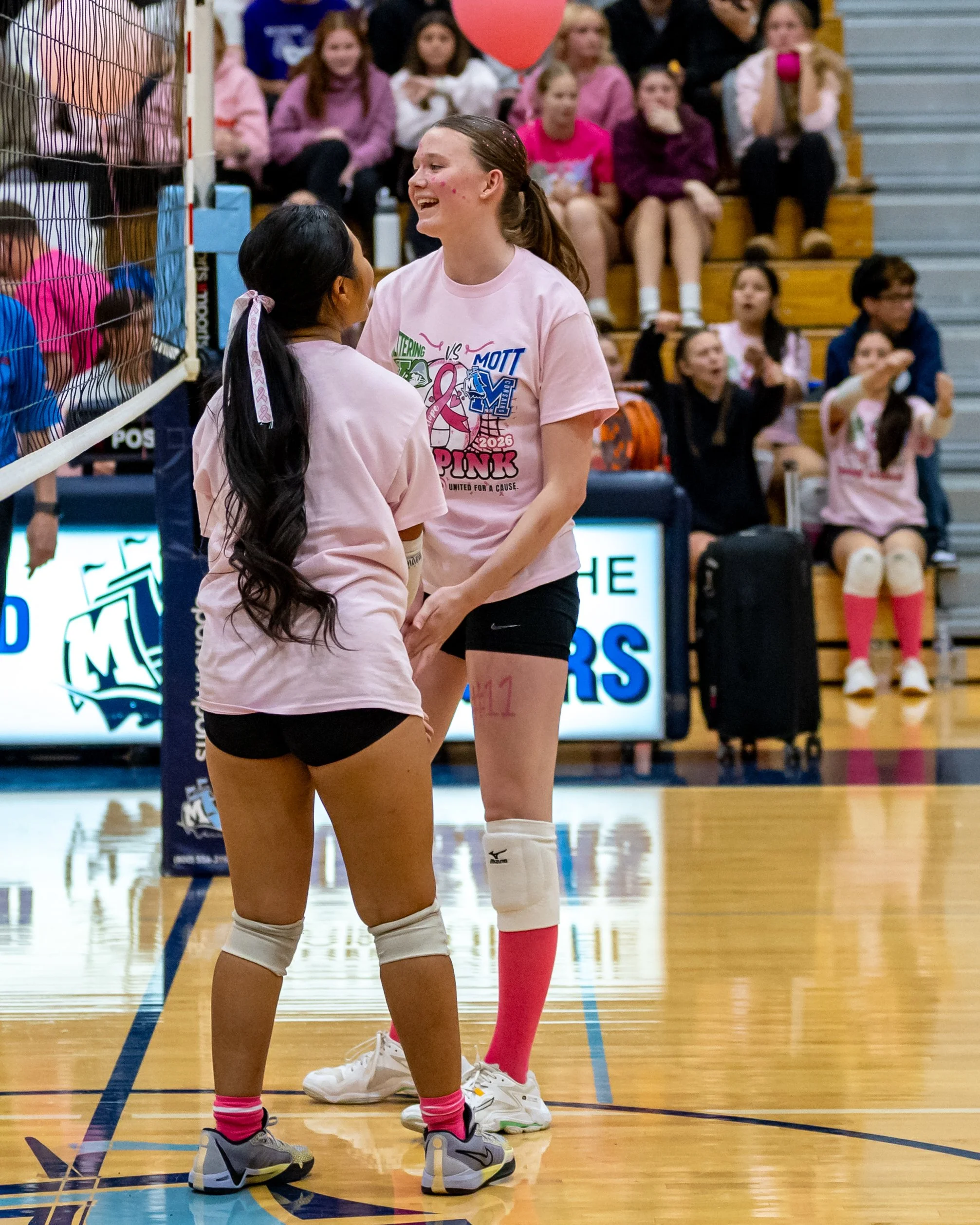 Mott celebrates the point
