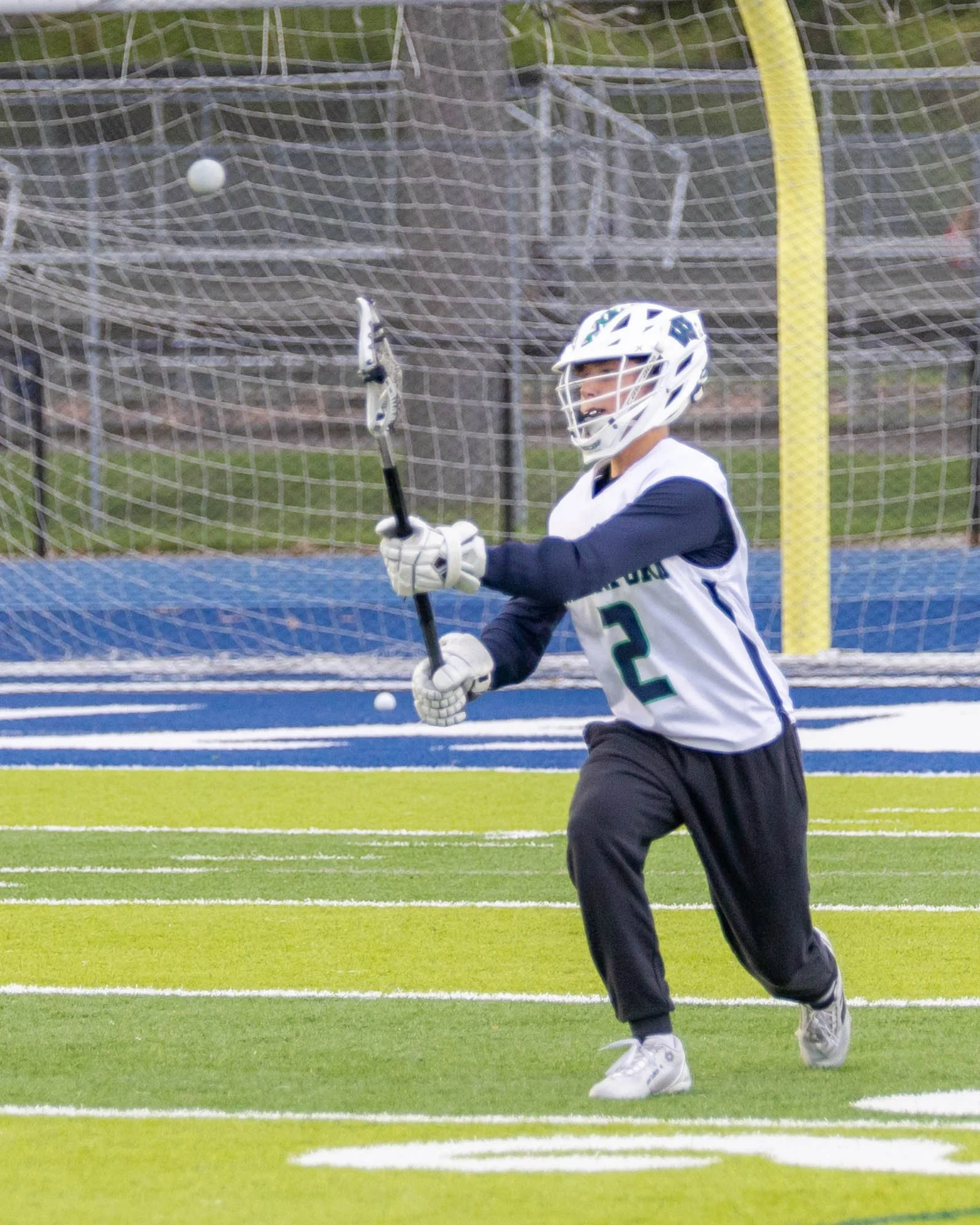 # 2 passes the ball