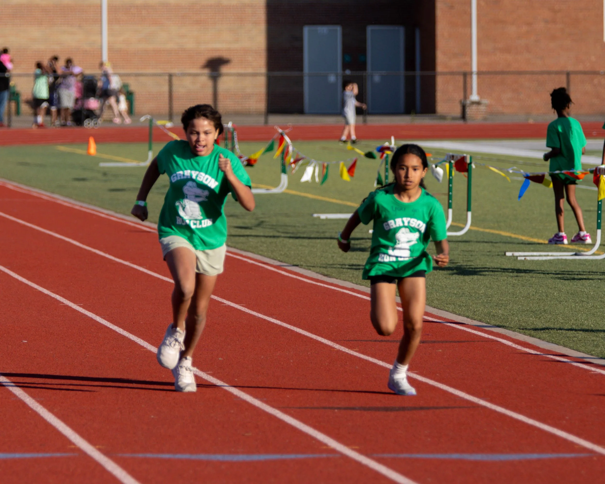 Grayson girls on the track