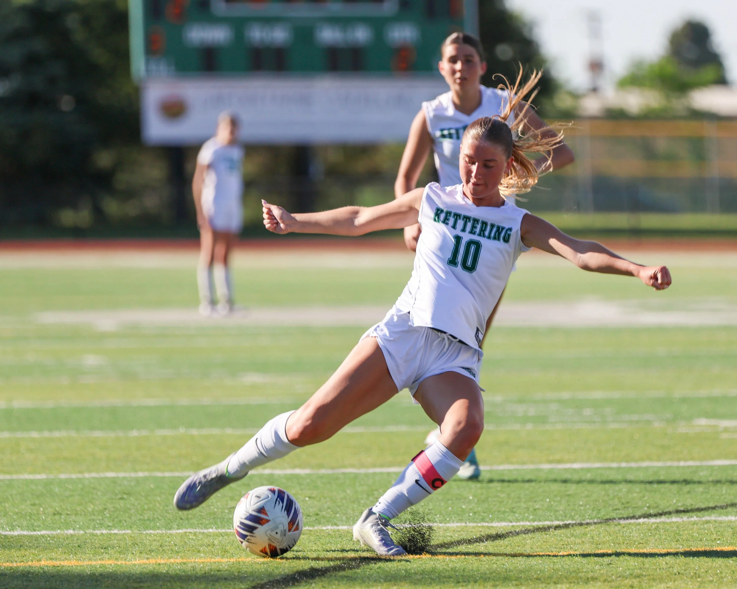 #10 kicks the ball