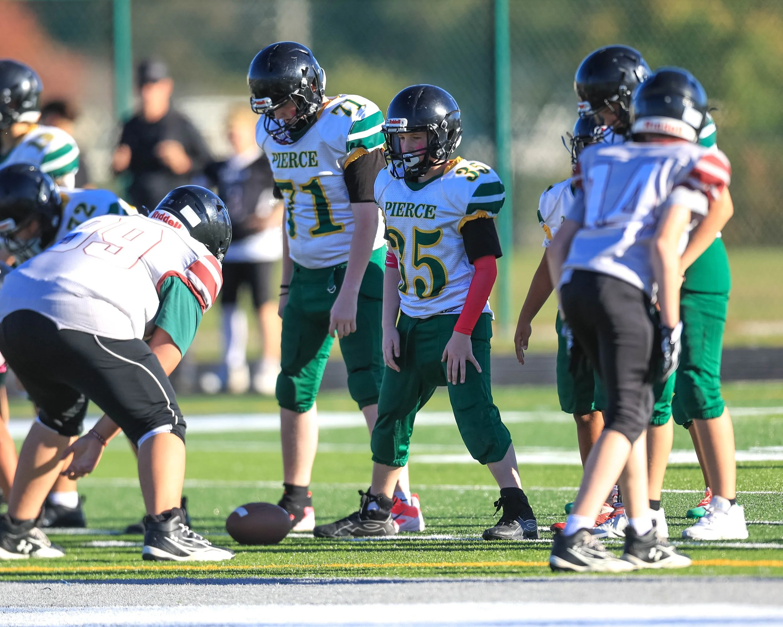 Pierce center #35 and guard #71