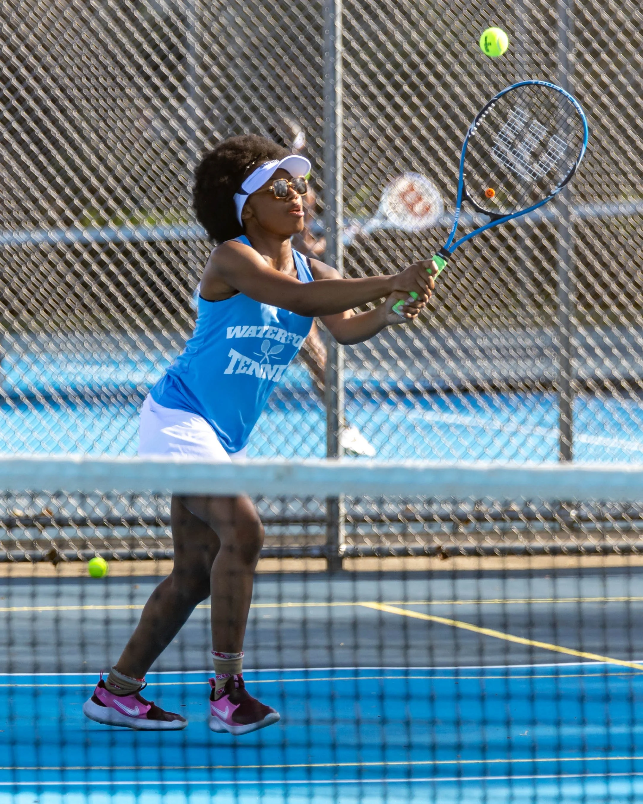 Waterford United player returns the ball