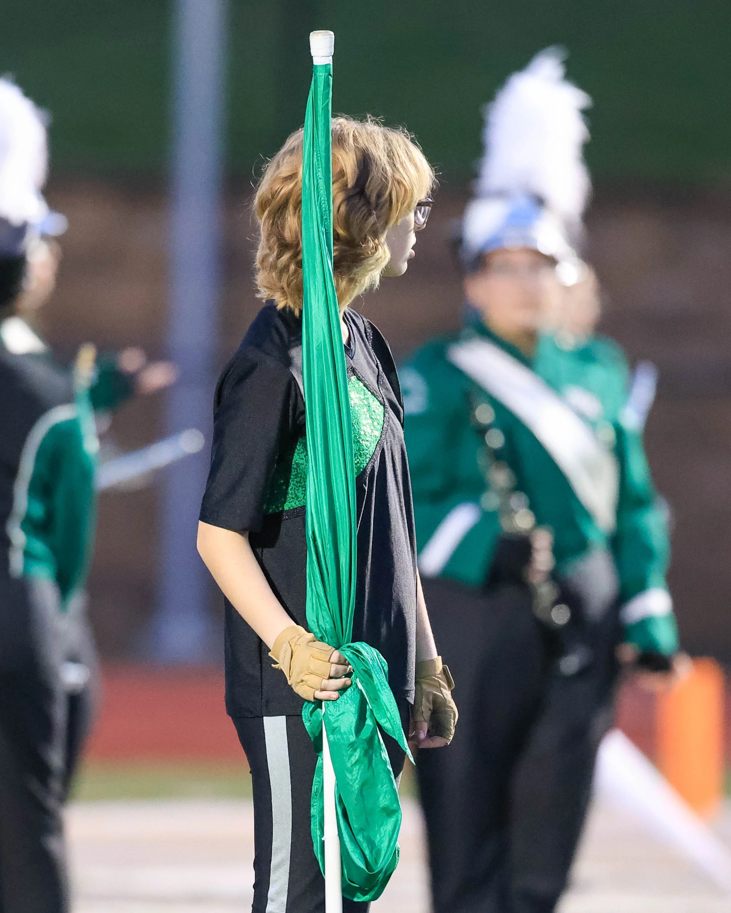 WK Color Guard member 