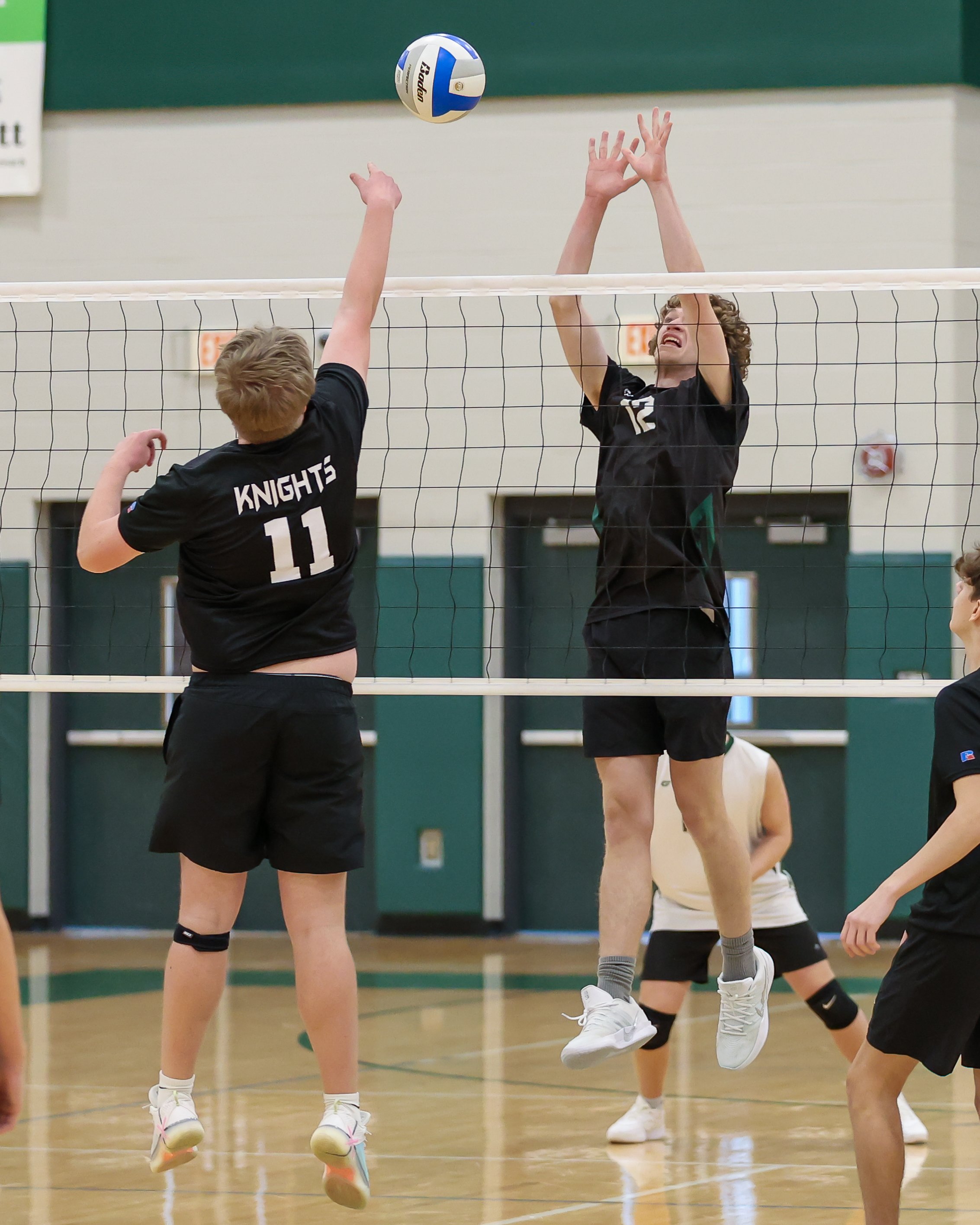 #12 goes for the block