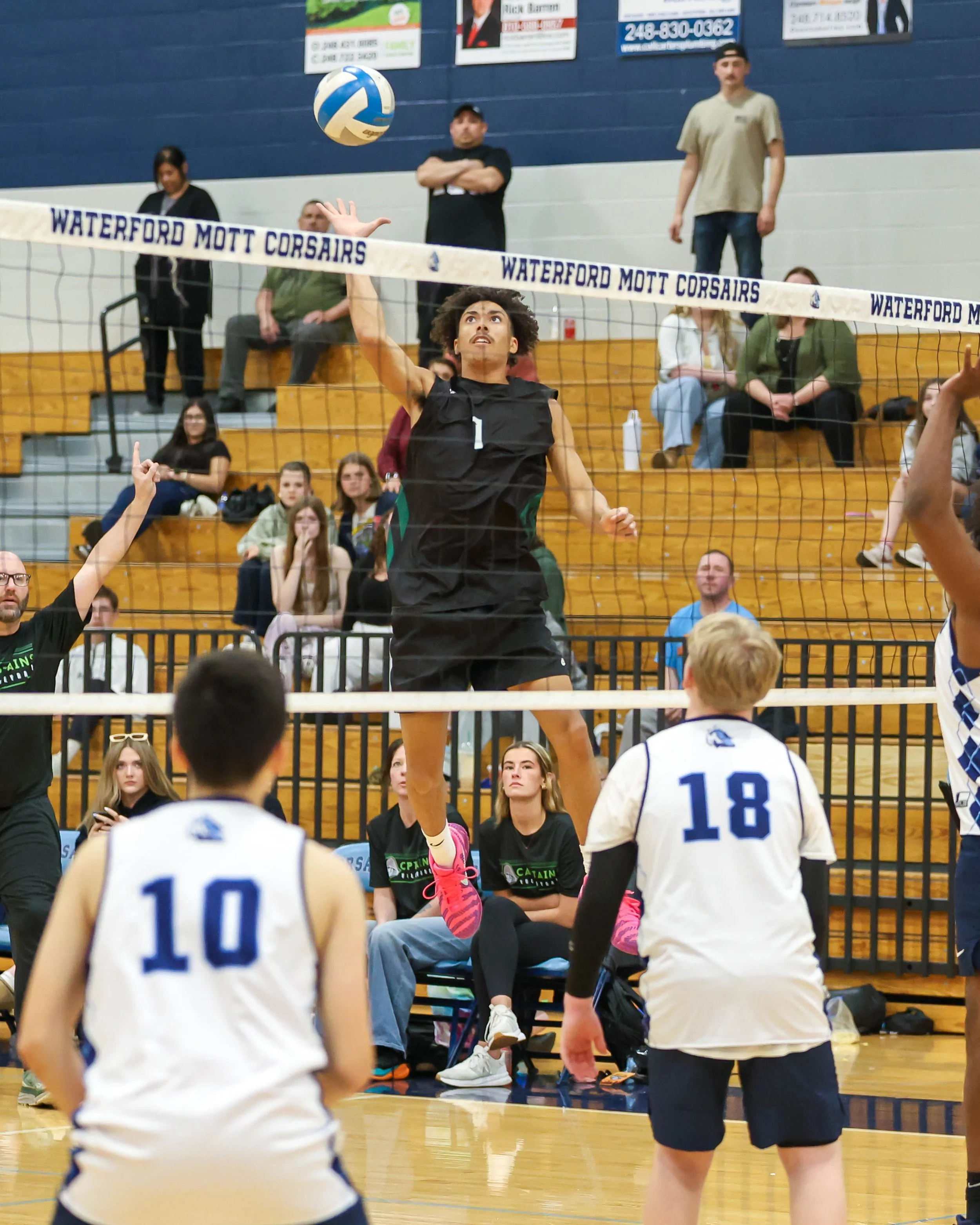 Kettering #1 hits the ball