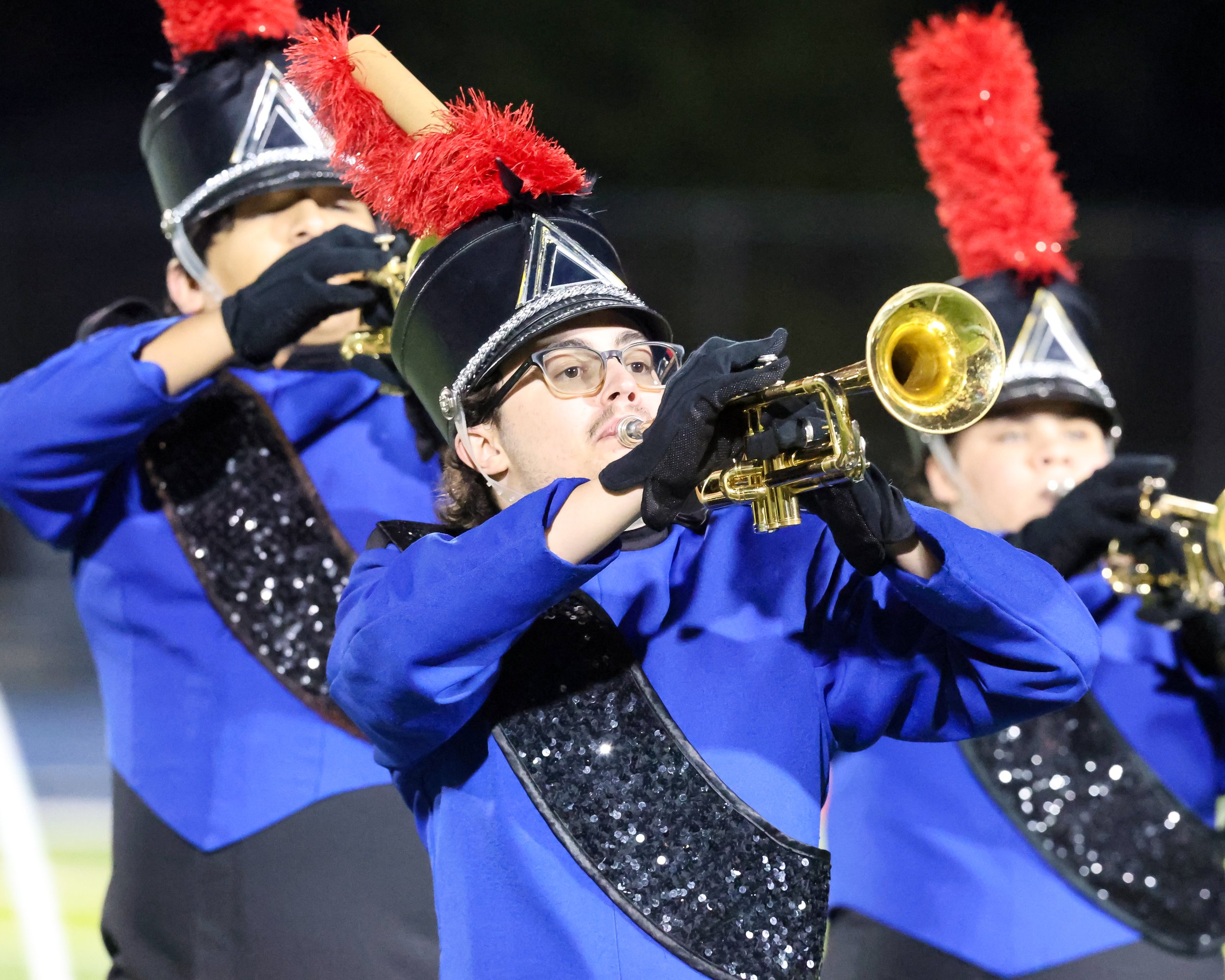 WM Marching Band trumpet player