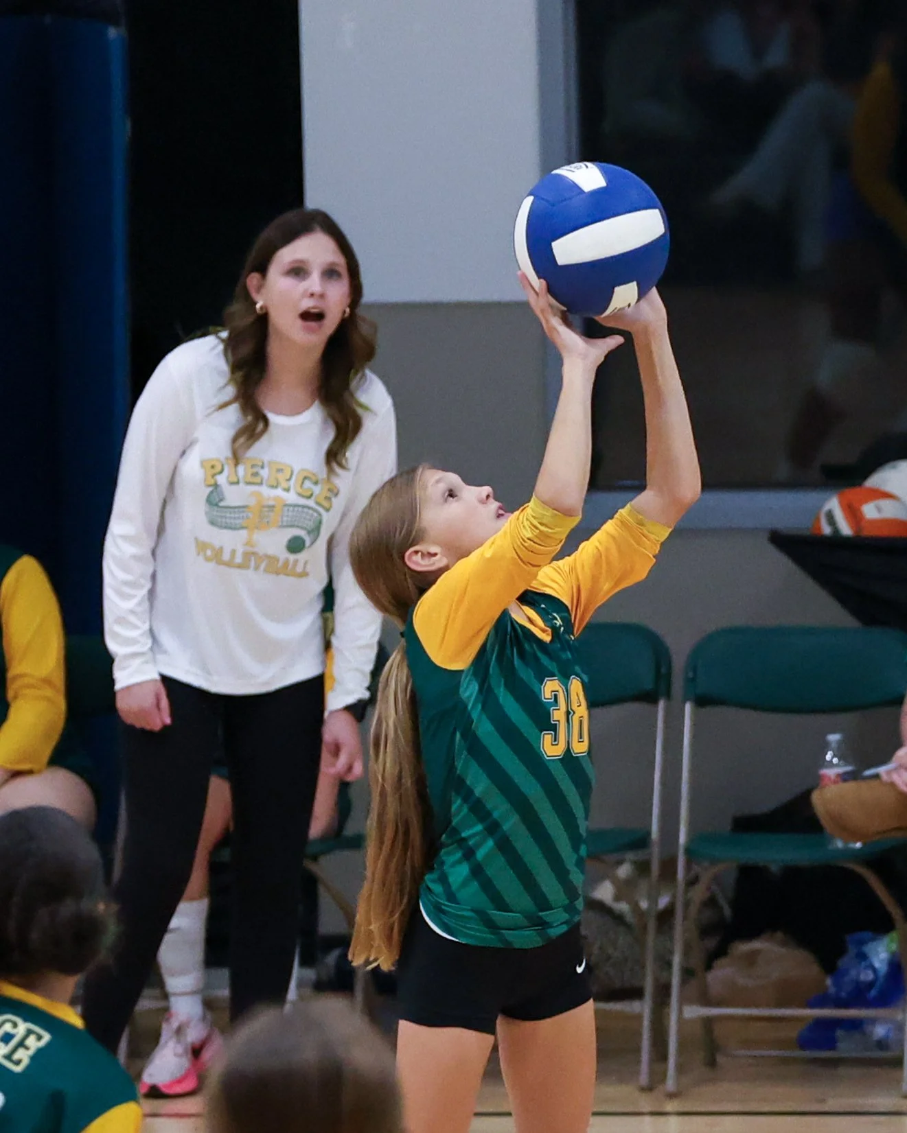 Pierce girl returns the ball