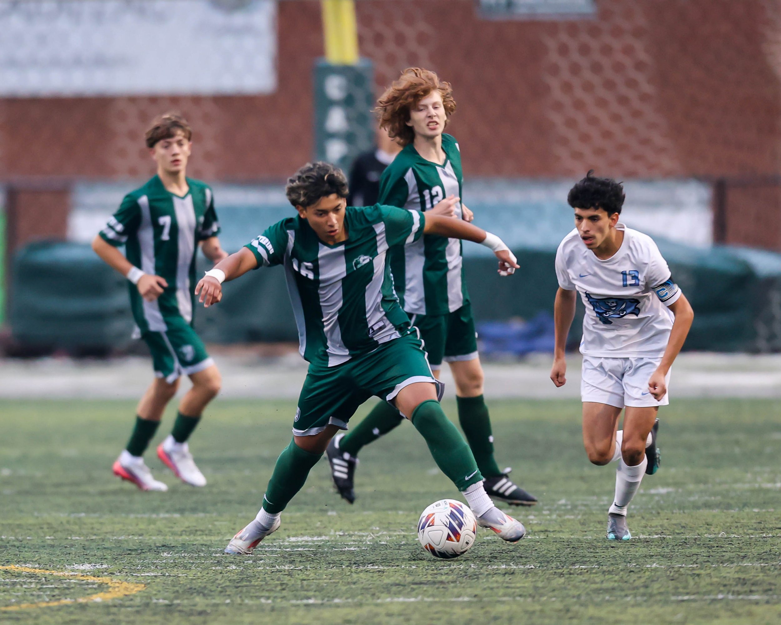 WK #16 controls the ball