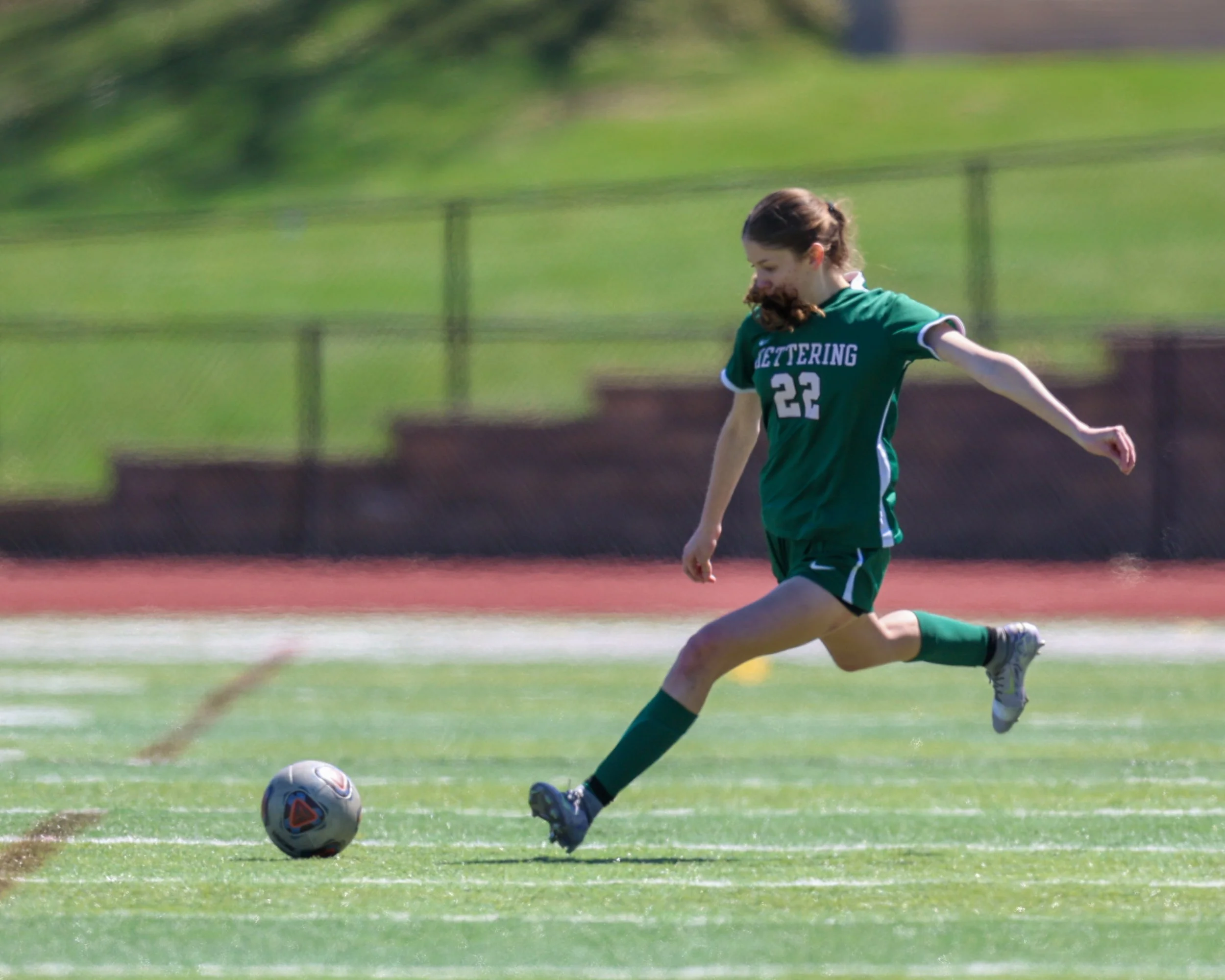 #22 with the free kick