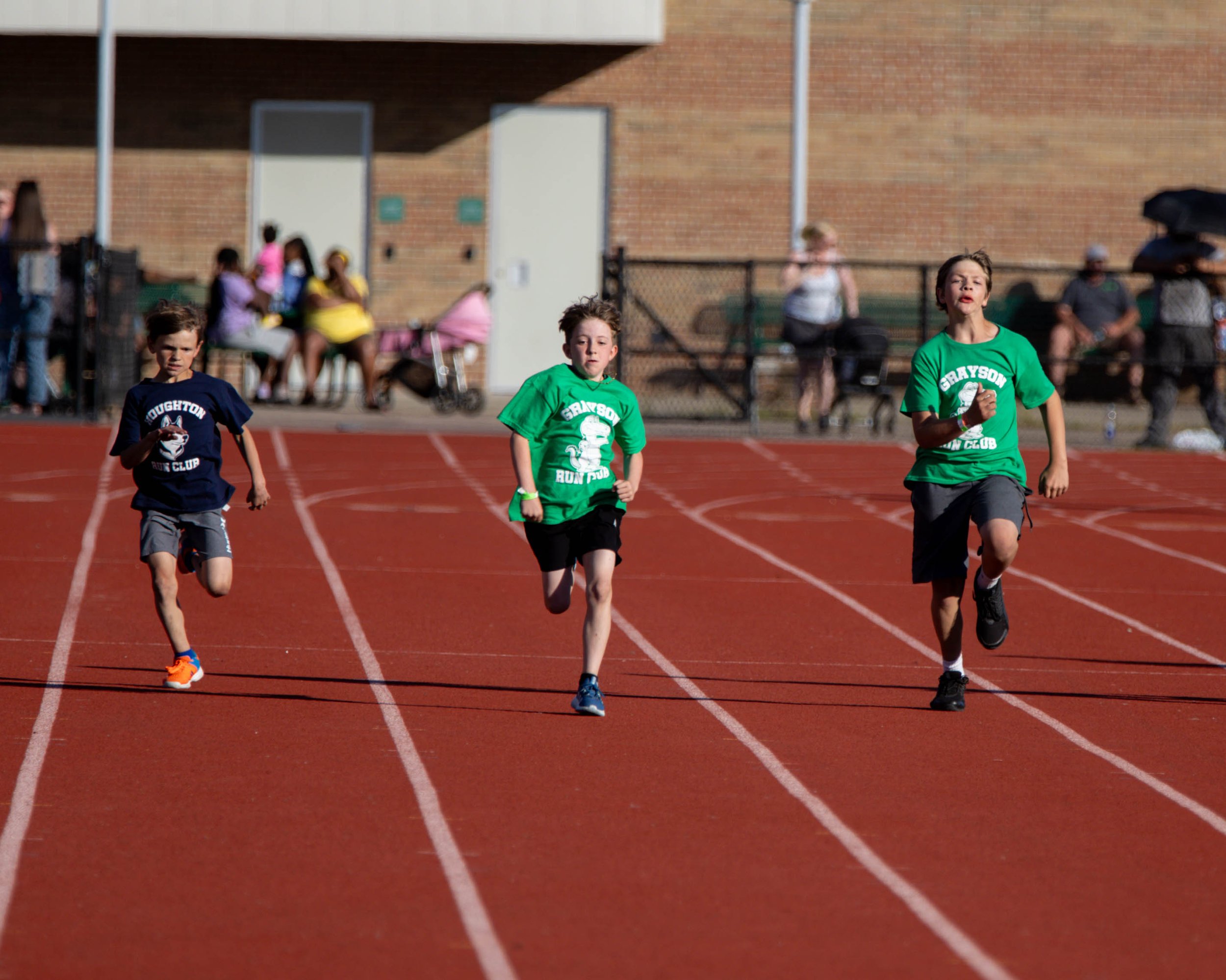 Grayson and Houghton boys on the track
