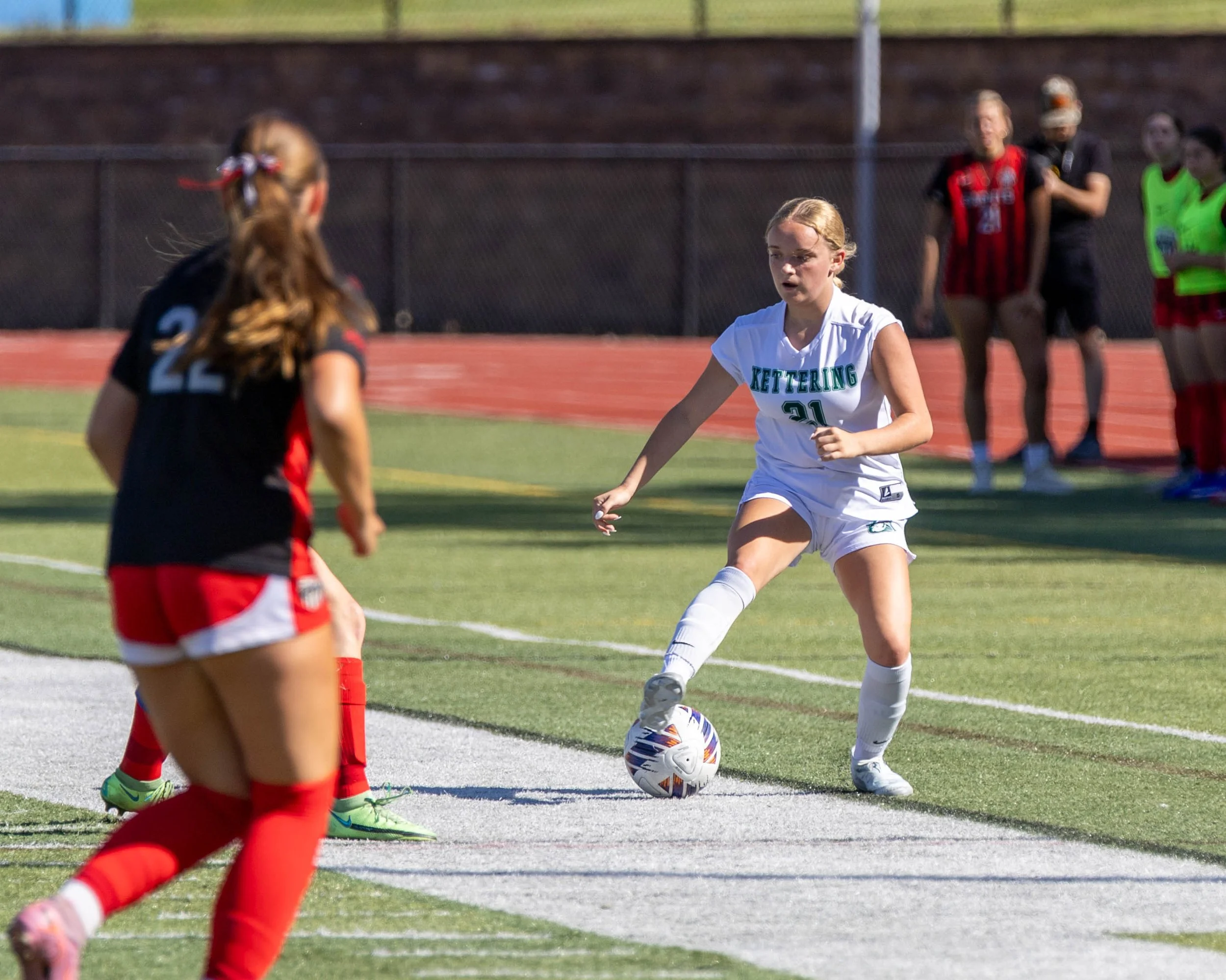 #21 with the ball