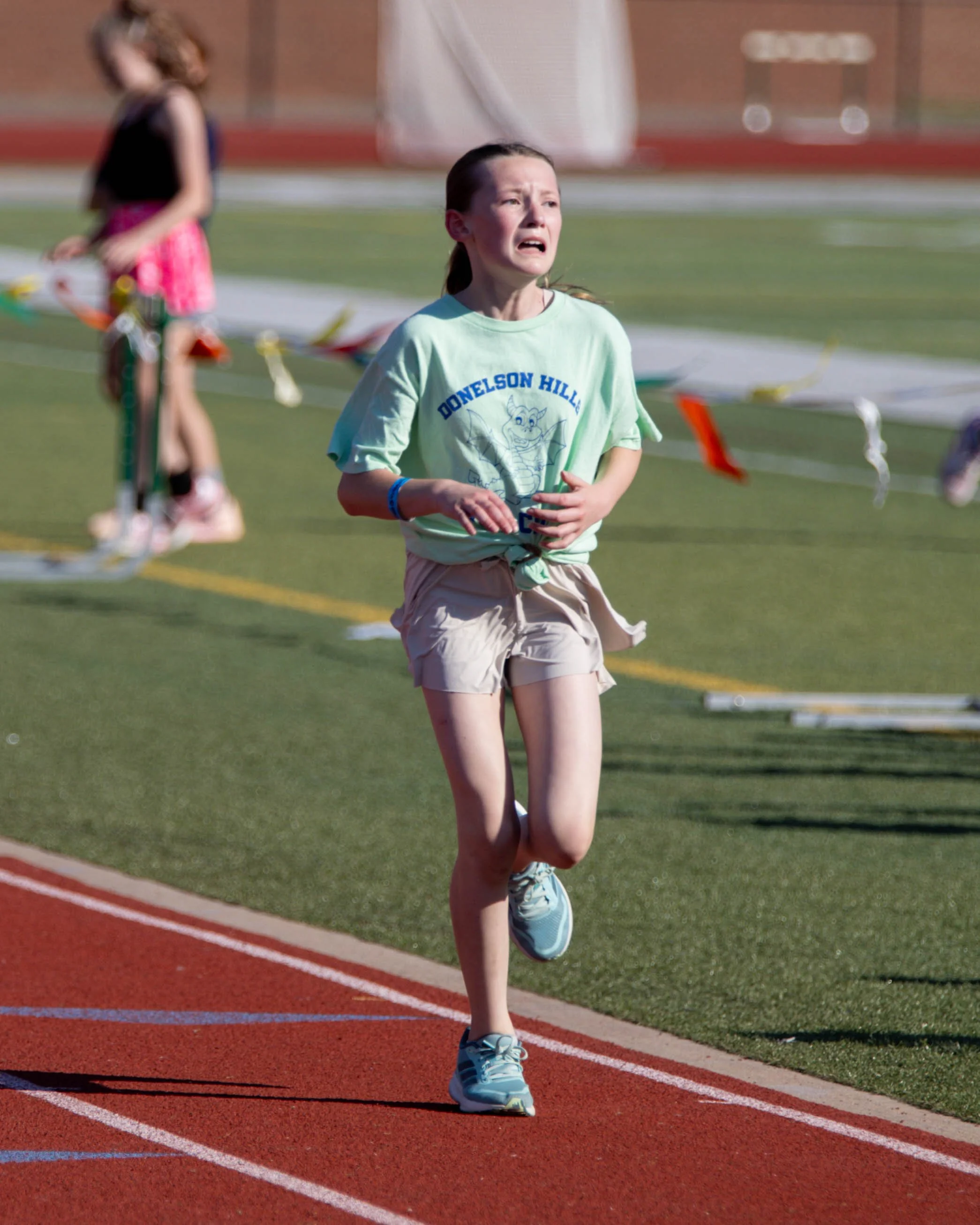 Donelson Hills girl finishes the race